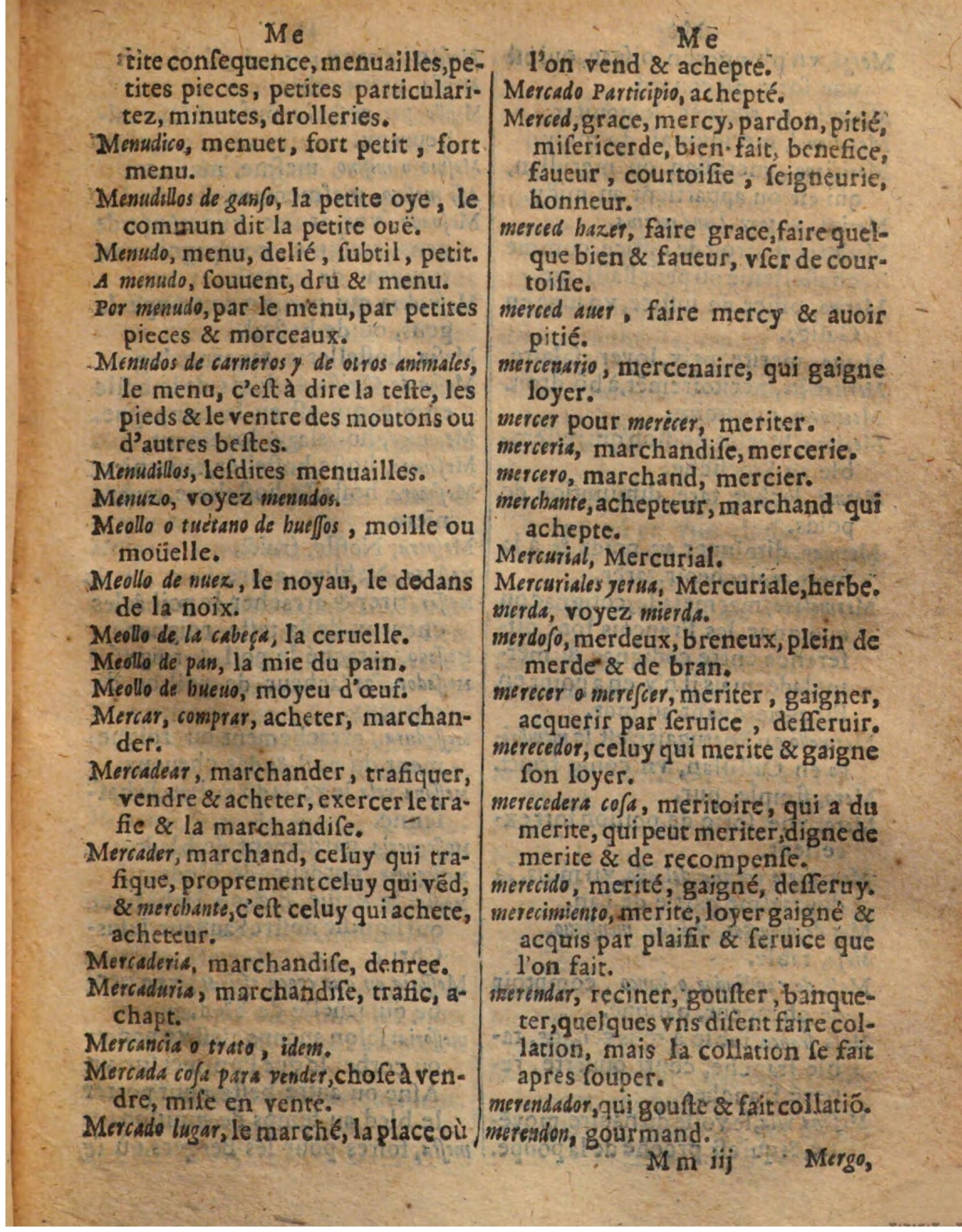 1625 - Hubert Antoine - Trésor des deux langues espagnole et française - Augsbourg