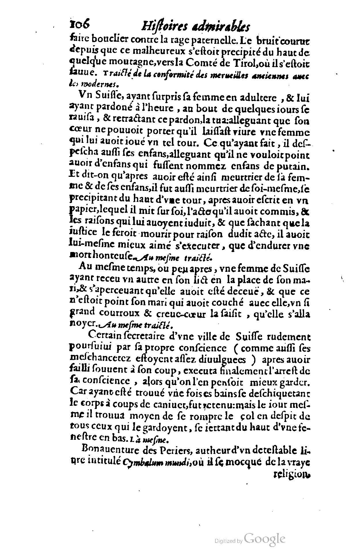 1620 - Samuel Crespin - Trésor d’histoires admirables et mémorables - BCU Lausanne