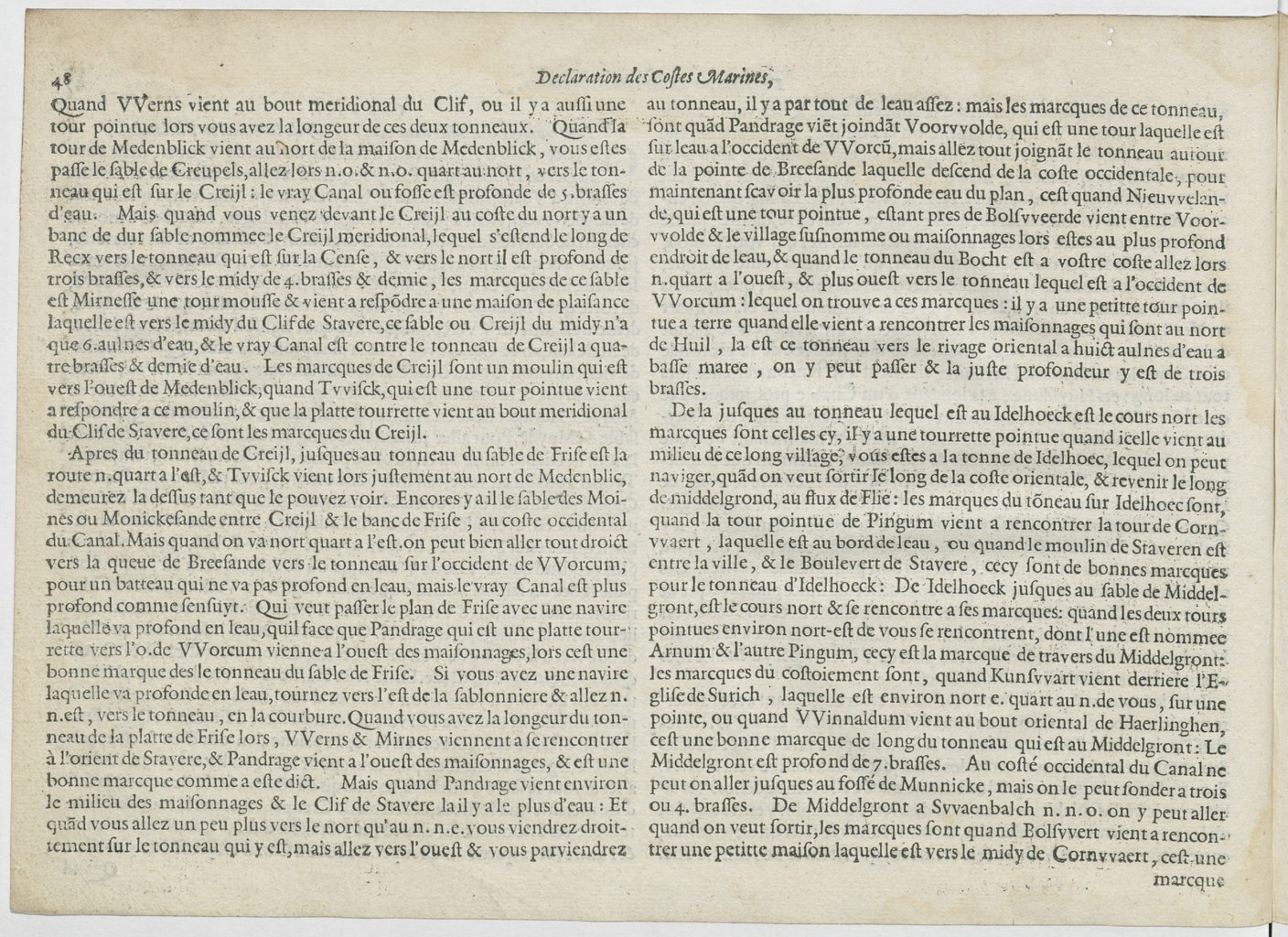 1601 - Bonaventure d’Aseville - Trésorerie ou cabinet de route marinesque - BnF