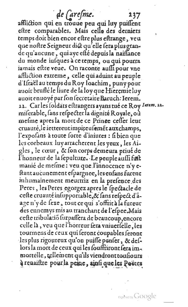 1607 - Nicolas Du Fossé - Trésor quadragésimal - T 01 - BM Lyon