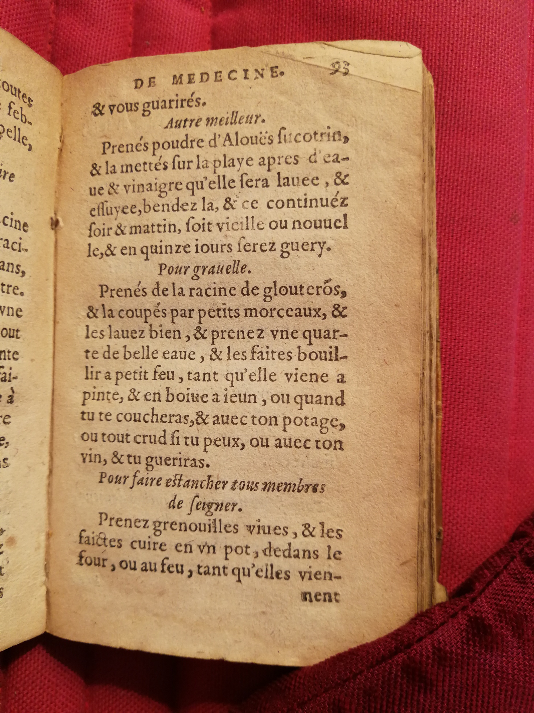 1586 - Benoît Rigaud - Trésor des fleurs et secrets de médecine - Sainte-Geneviève