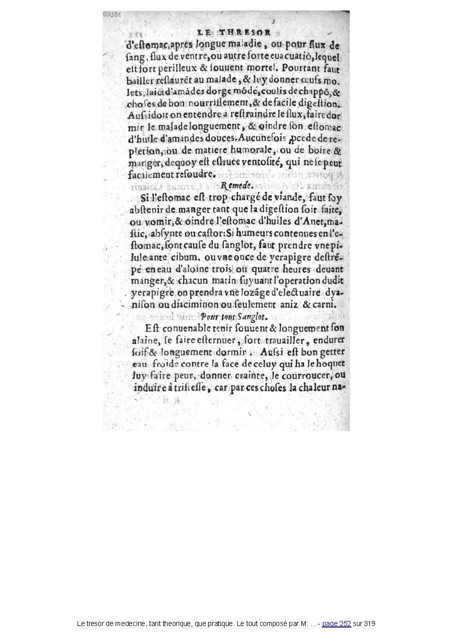 1560 - Pierre et Jan Moine - Trésor de médecine - Université Paris Cité