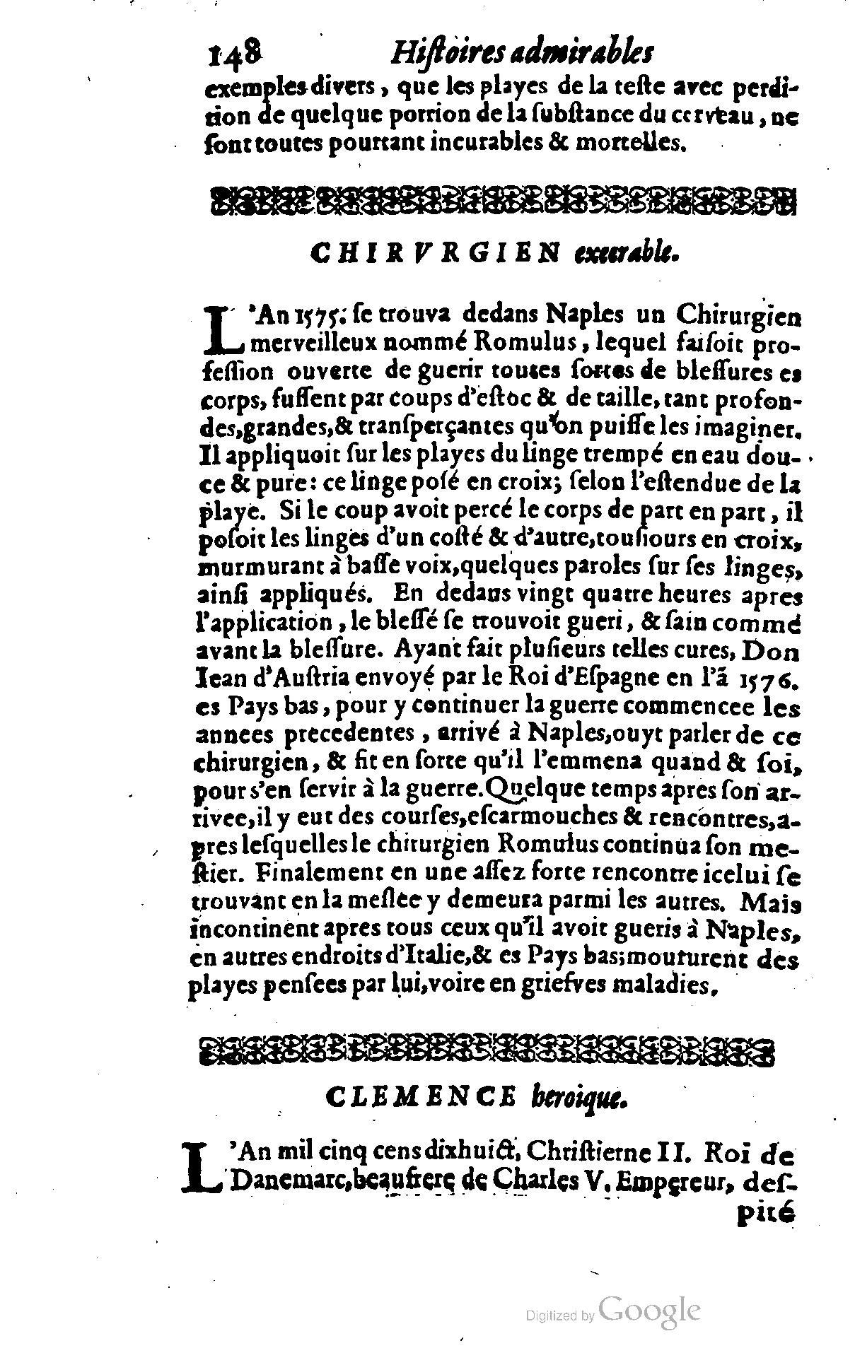 1628 - Jacques Crespin - Trésor d’histoires admirables et mémorables - BSB Munich