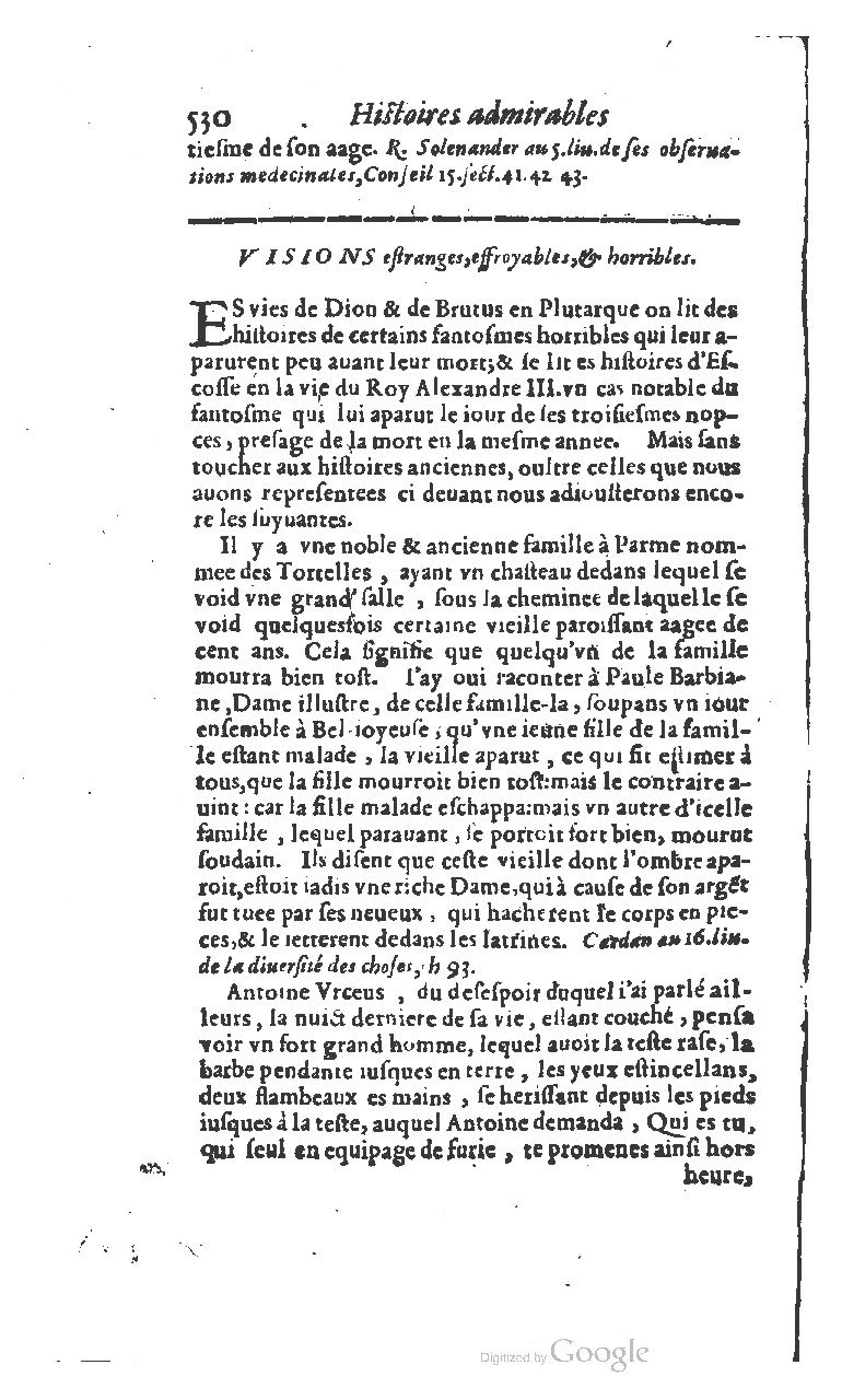 1610 - Paul Marceau - Trésor d’histoires admirables et mémorables - BSB Munich