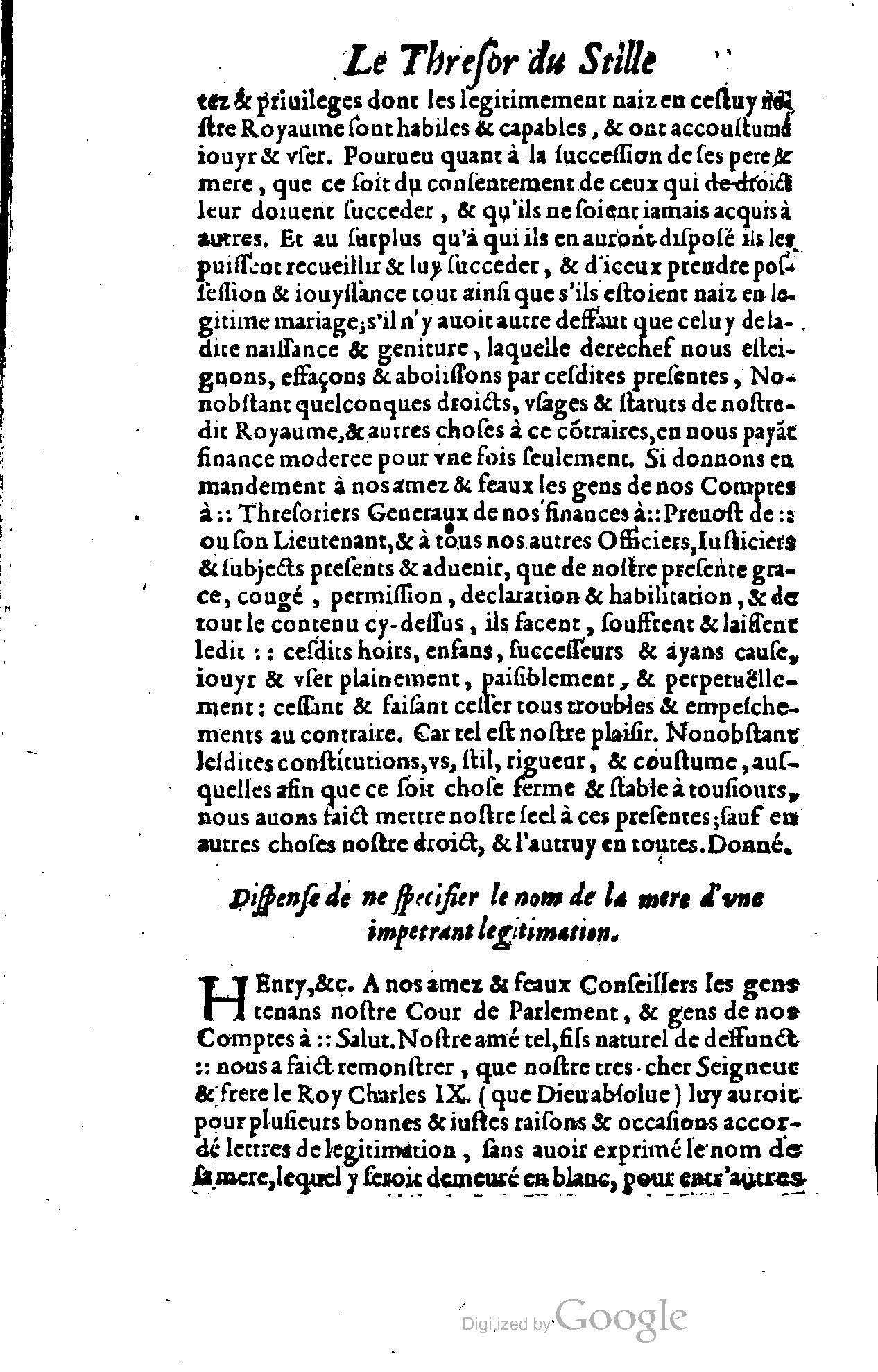 1614 - Jean Richer - Trésor du nouveau style et protocole de la chancellerie de France - BSB Munich