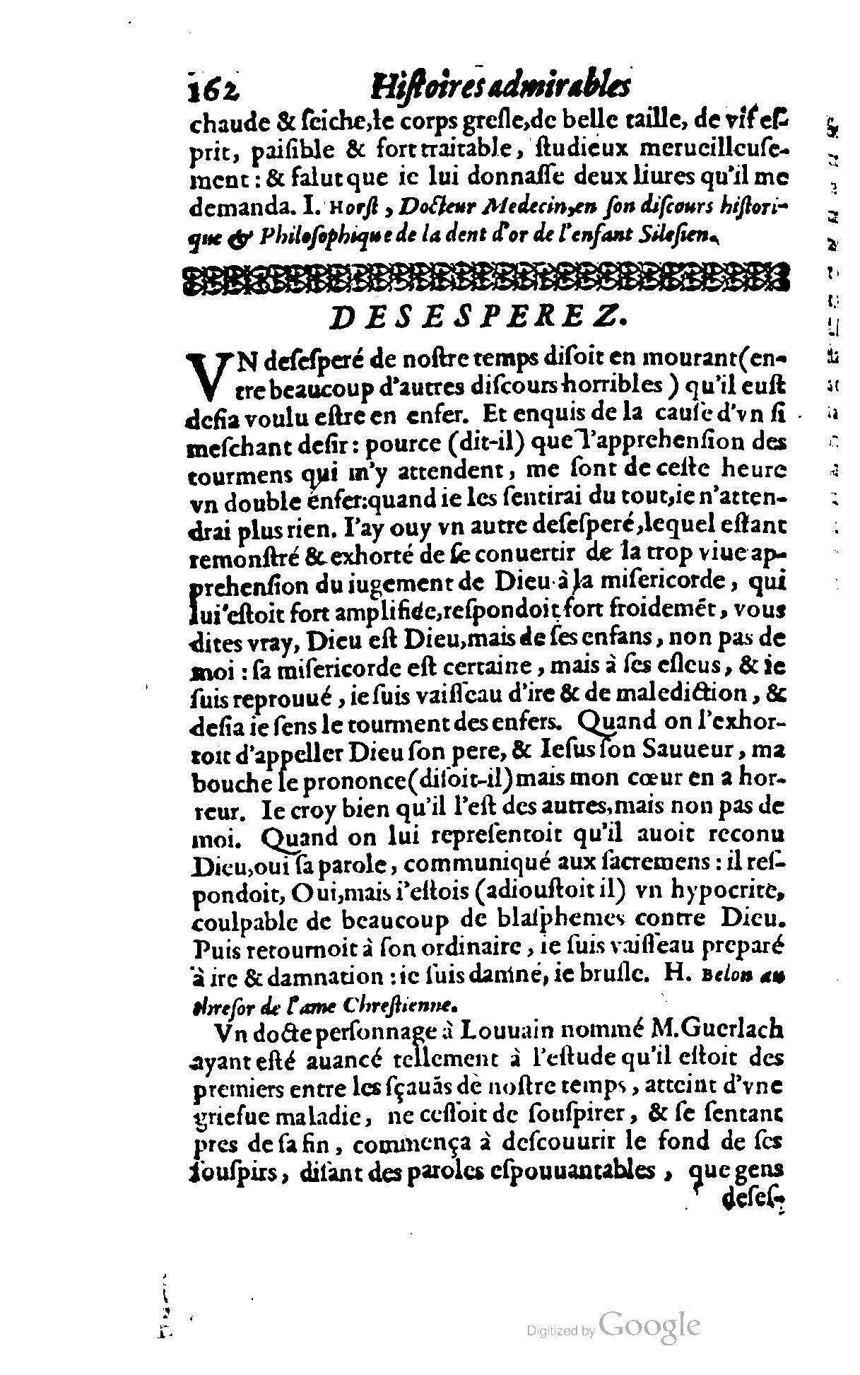 1620 - Samuel Crespin - Trésor d’histoires admirables et mémorables - BCU Lausanne