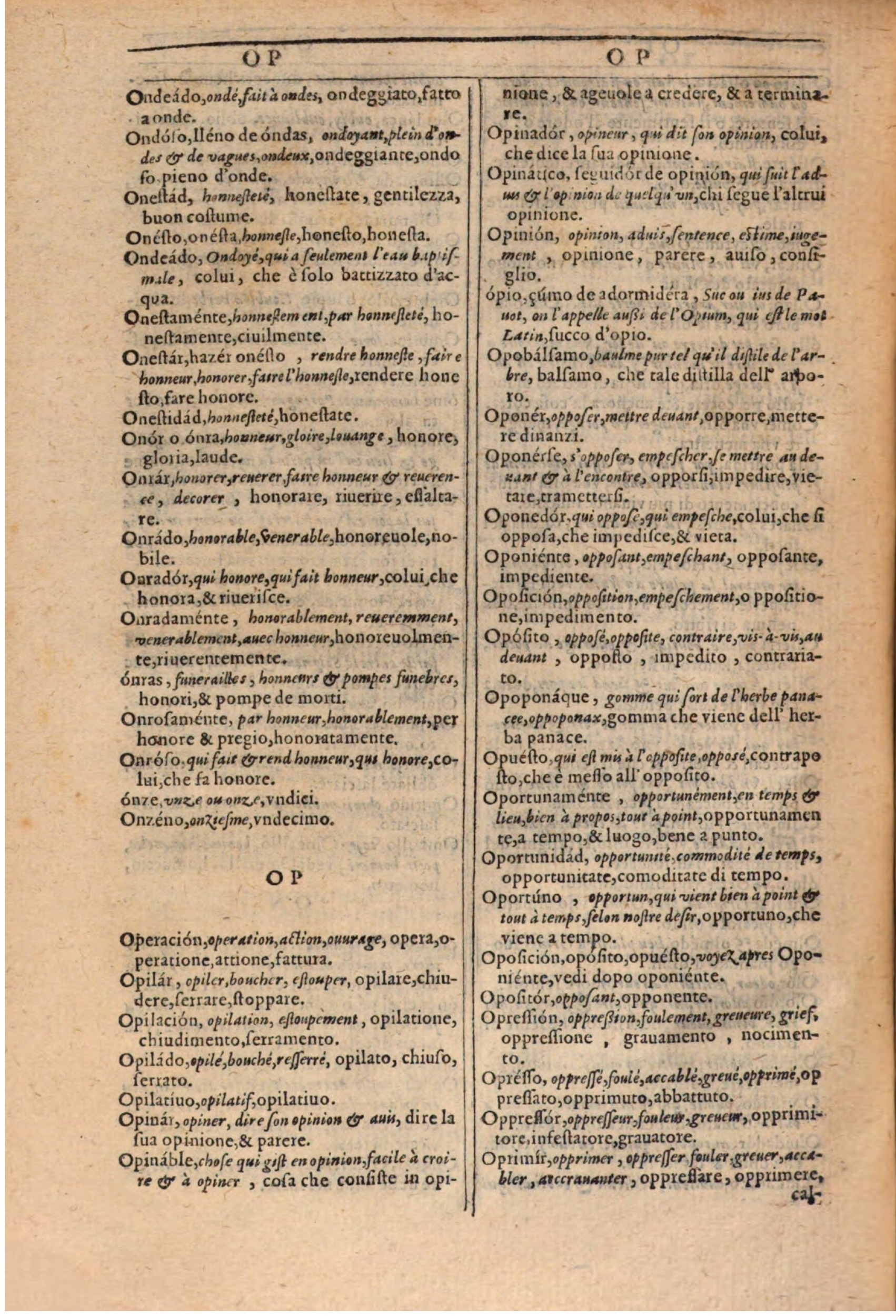 1609 - Philippe Albert et Alexandre Pernet - Trésor des trois langues française, italienne et espagnole (Première partie) - BSB Munich 1609 - Philippe Albert et Alexandre Pernet - Trésor des trois langues française, italienne et espagnole (Première partie) - BSB Munich