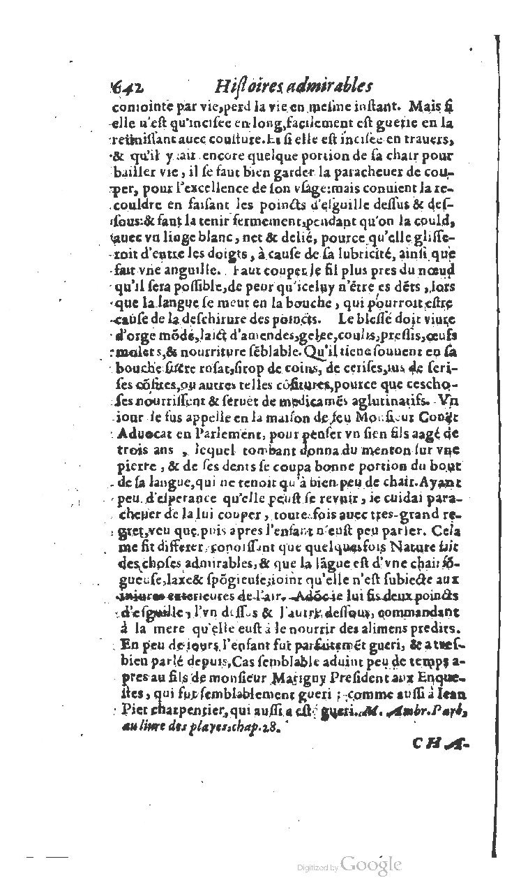 1610 - Paul Marceau - Trésor d’histoires admirables et mémorables - BSB Munich
