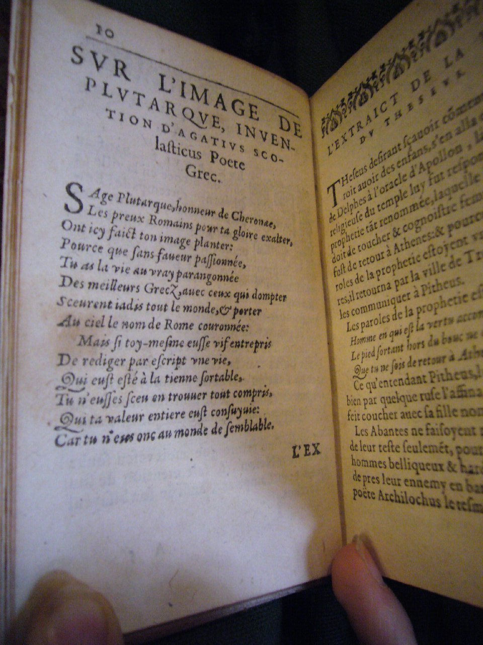 1597 - Claude Morillon et Benoît Rigaud  - Trésor des vies de Plutarque - BnF Arsenal