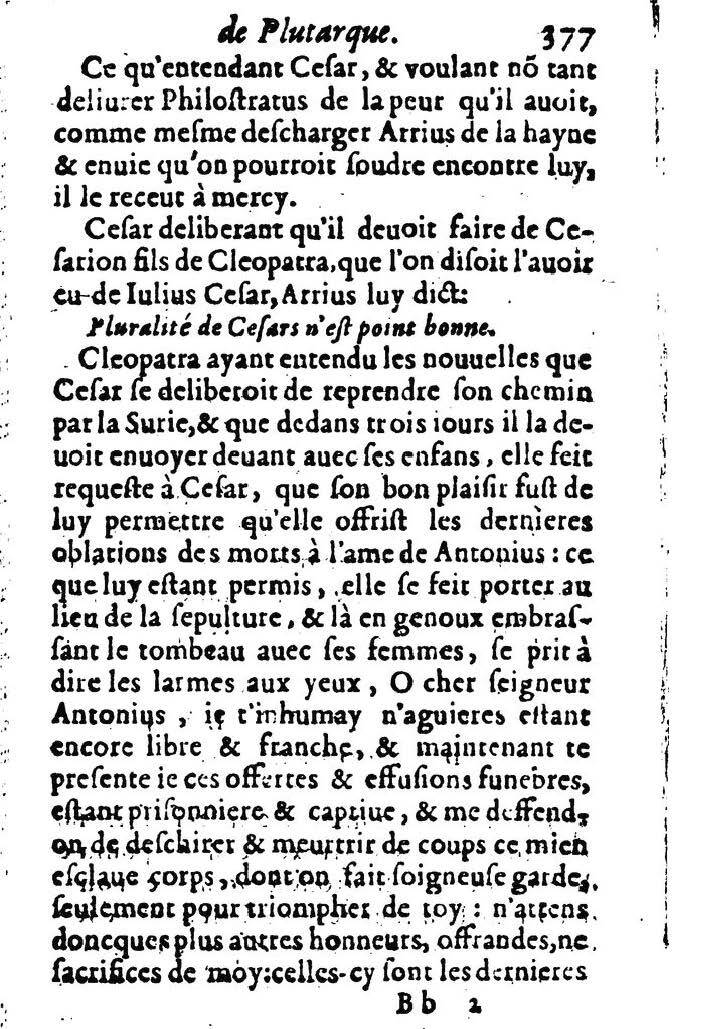 1611 - Pierre Rigaud - Trésor des vies de Plutarque - BM Lyon