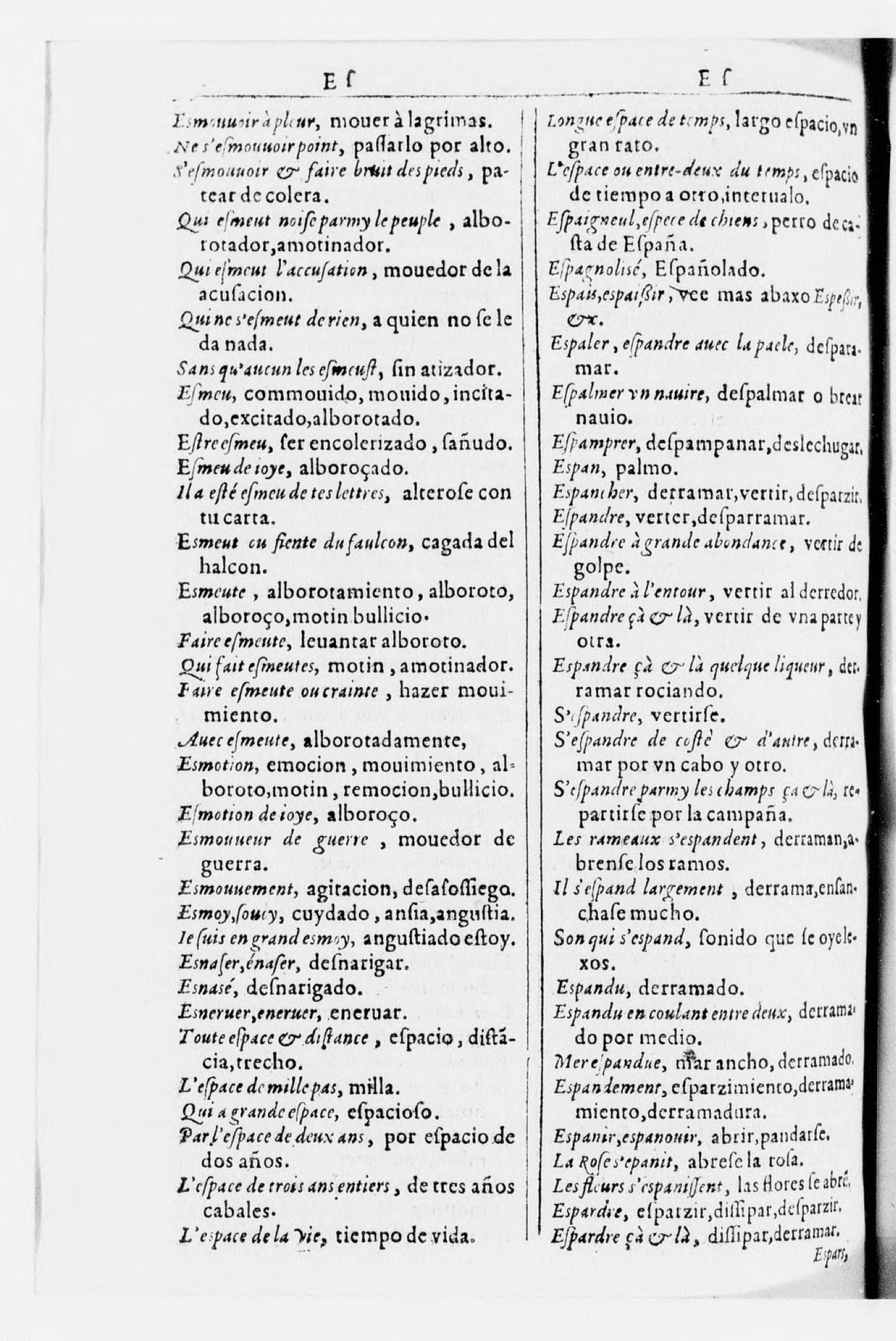 1616 - Veuve Marc Orry - Trésor des deux langues espagnole et française (Seconde partie) - BnF 1616 - Veuve Marc Orry - Trésor des deux langues espagnole et française (Seconde partie) - BnF