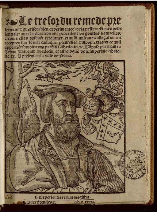 1532 - Jean Bignon - Trésor du remède préservatif et guérison de la peste - Séville Capitular y Colombina