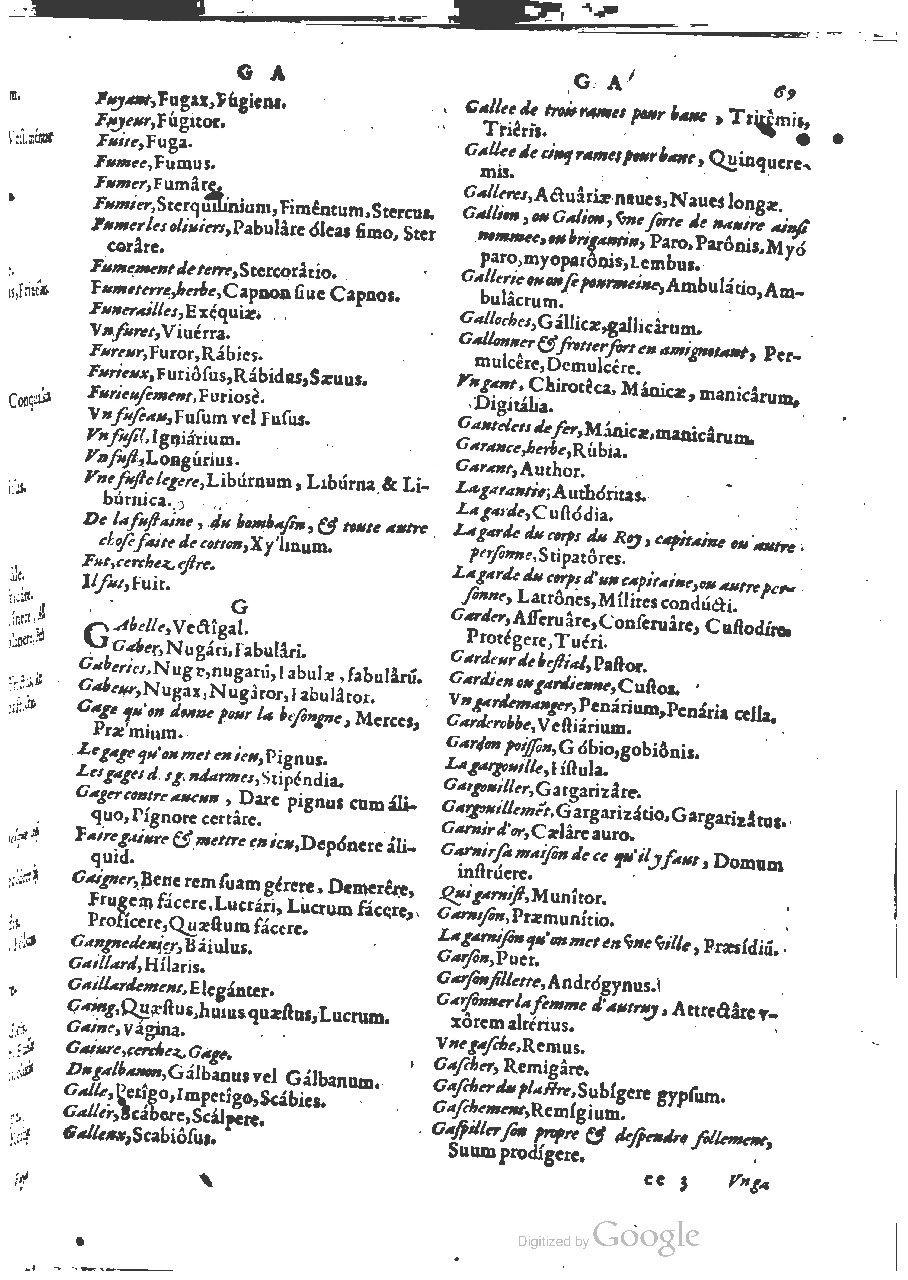 1564 - Henri Hylaire et Louis Cloquemin - Trésor des mots et traits français - BSB Munich