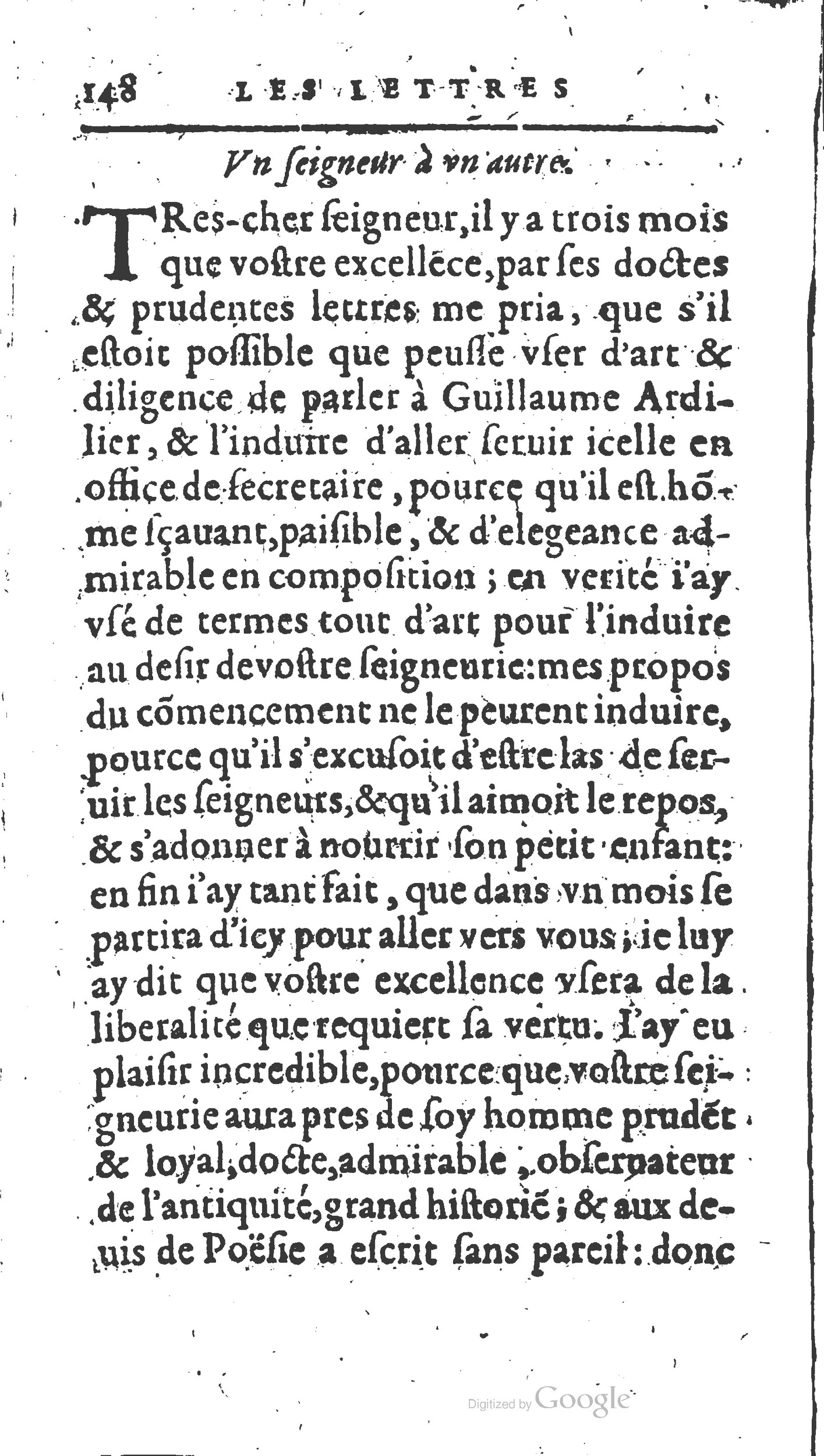 1604 - Fleury Bourriquant - Nouveau Trésor des secrétaires - British Library