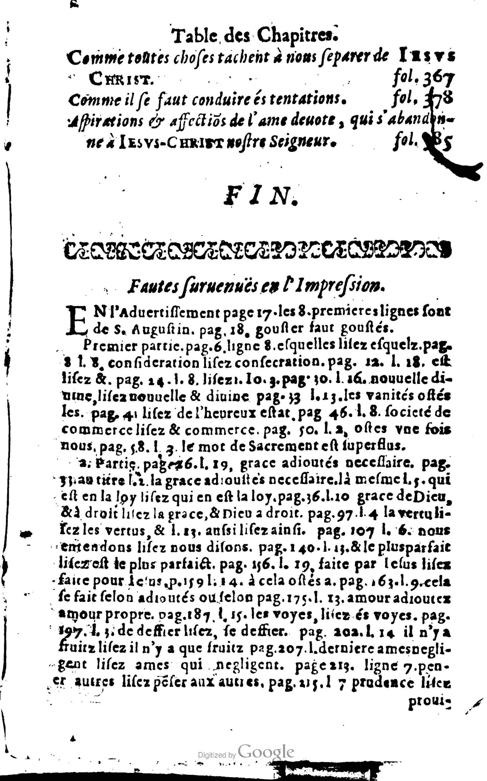 1633 - François Waudré - Trésor spirituel contenant les excellences du christianisme - BM Lyon
