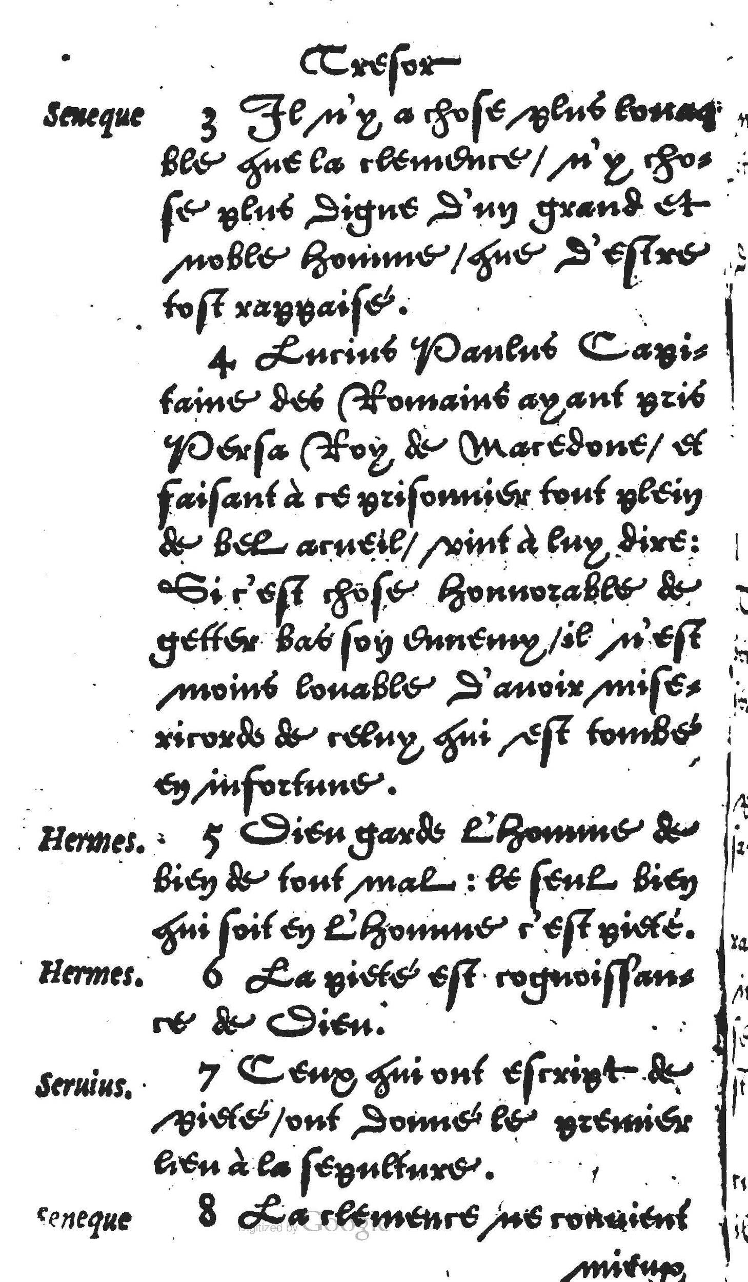 1560 - Jean Bellère - Trésor de vertu - Det Kongelige Bibliotek