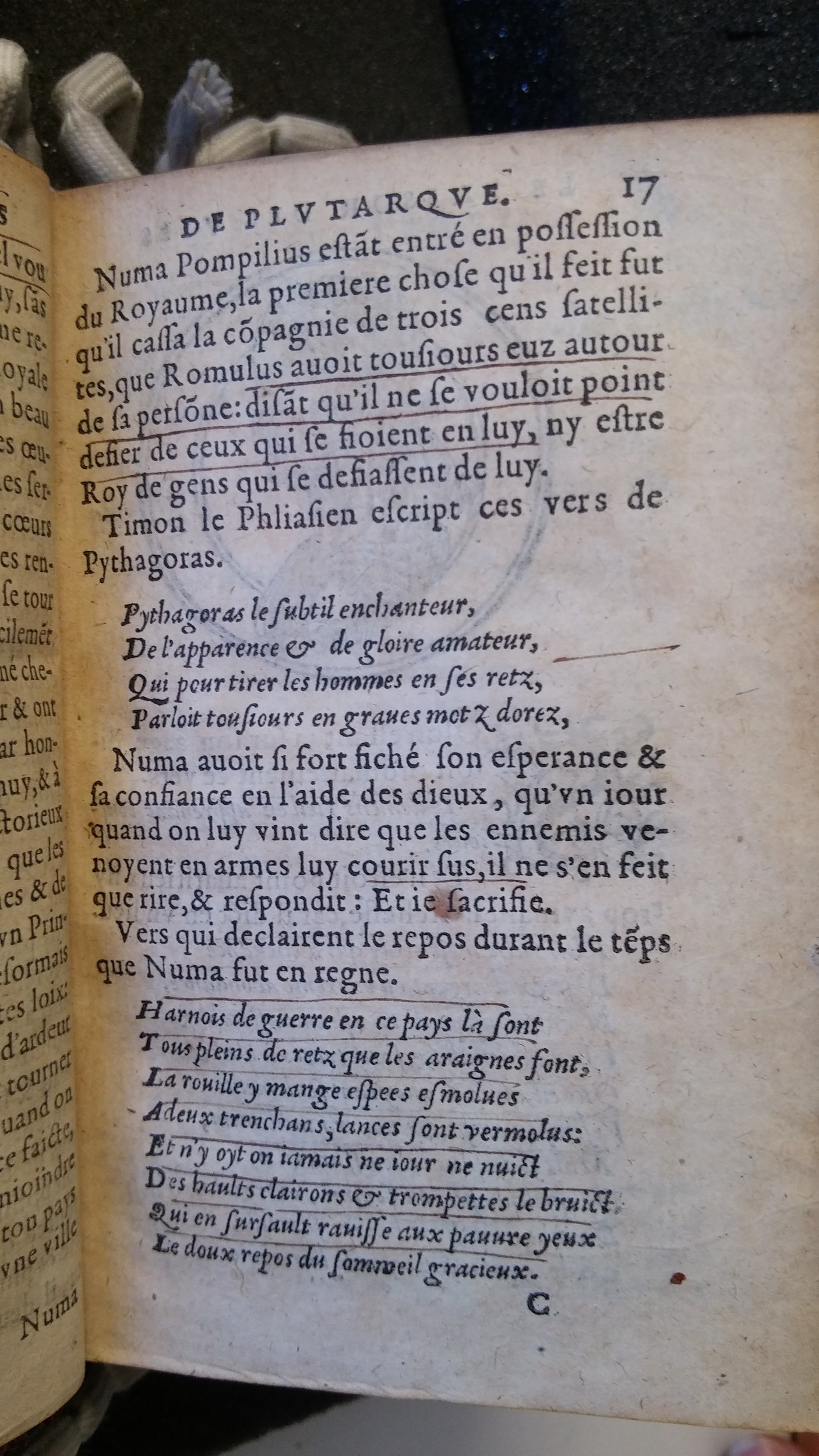 1577 - Claude Micard - Trésor des vies de Plutarque - Saint-Gallen