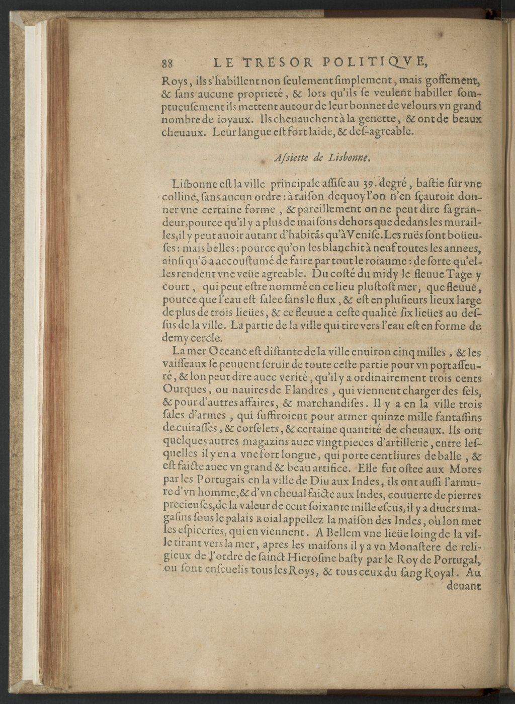 1608 - Nicolas Du Fossé - Trésor politique - BnF Tolbiac