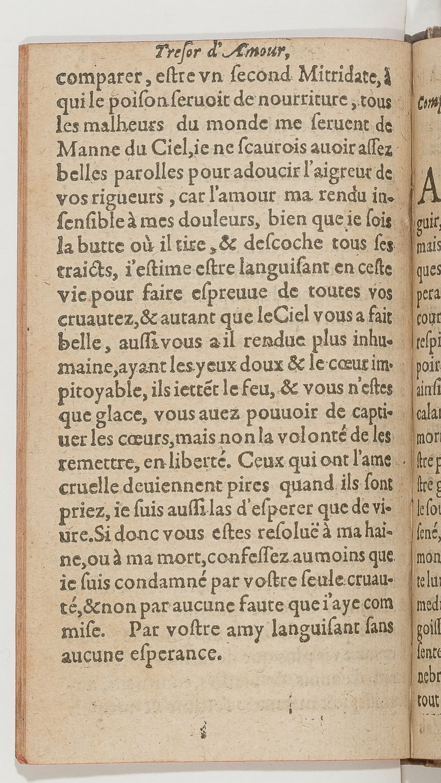 1600 - Nicolas Bonfons - Trésor d’amour - BnF Arsenal