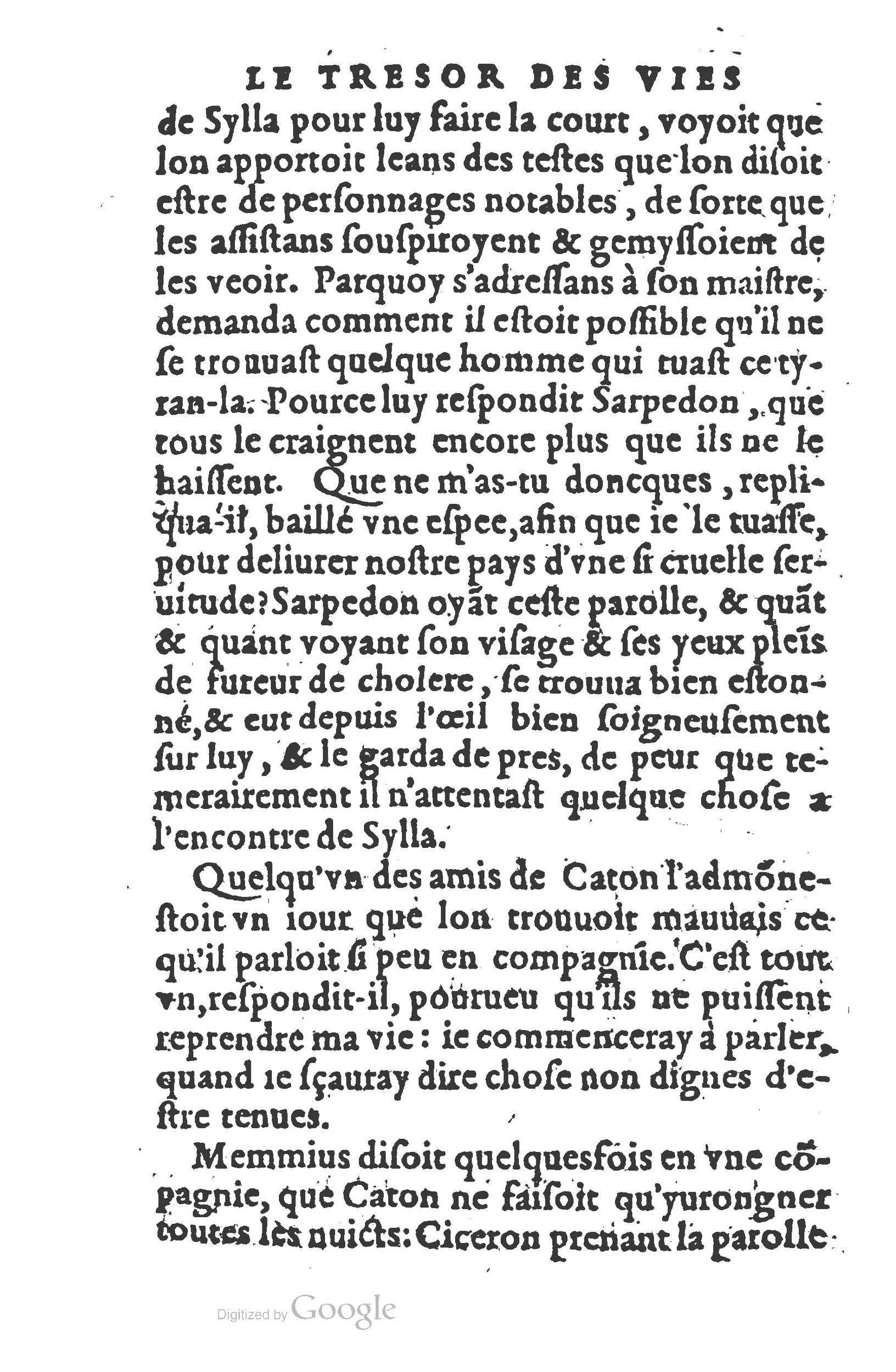 1577 - Claude Micard - Trésor des vies de Plutarque - BSB Munich