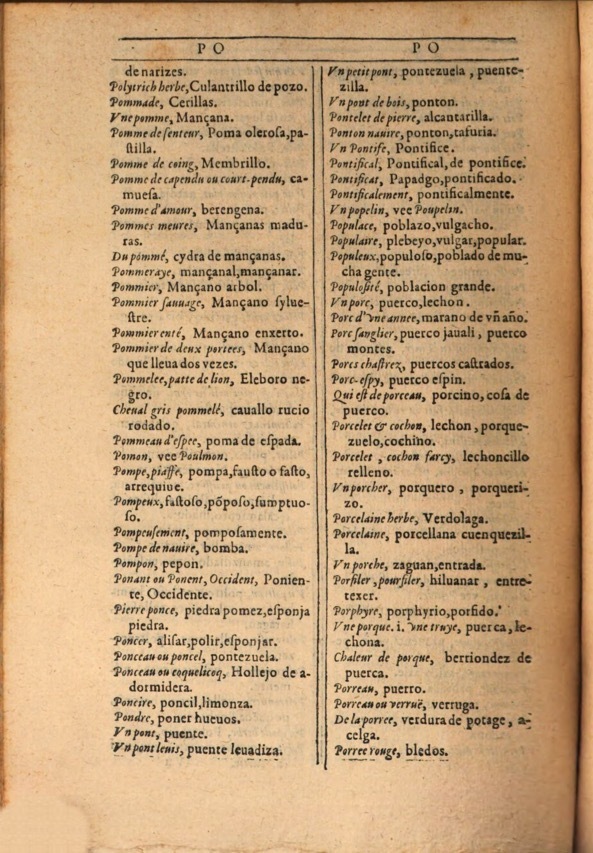 1607 - Marc Orry - Trésor des deux langues espagnole et française (Première et Seconde parties) - ÖNB Wien