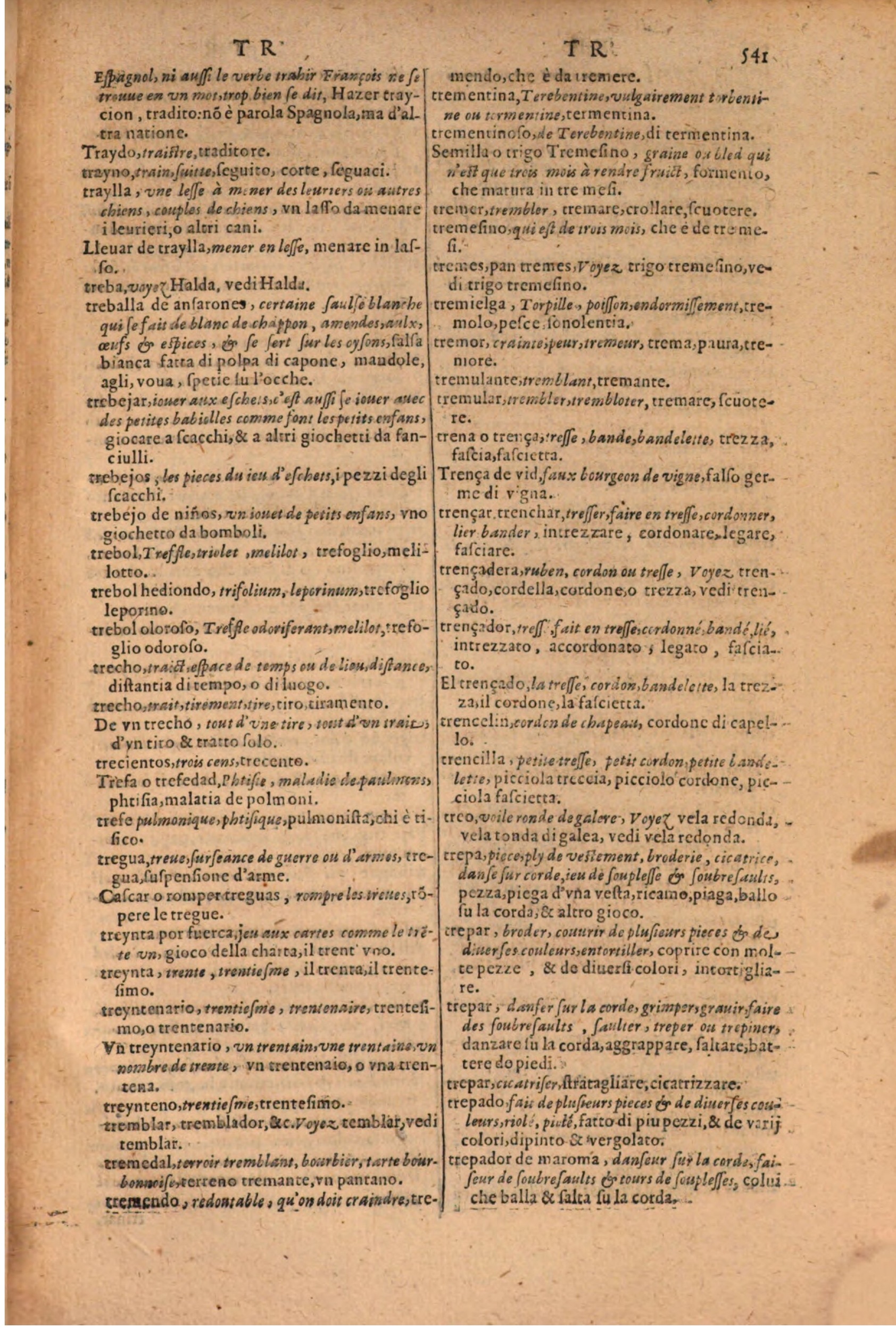 1606 - Samuel Crespin - Thresor des trois langues, francoise, italiene et espagnolle - BSB Munich 1606 - Samuel Crespin - Thresor des trois langues, francoise, italiene et espagnolle - BSB Munich