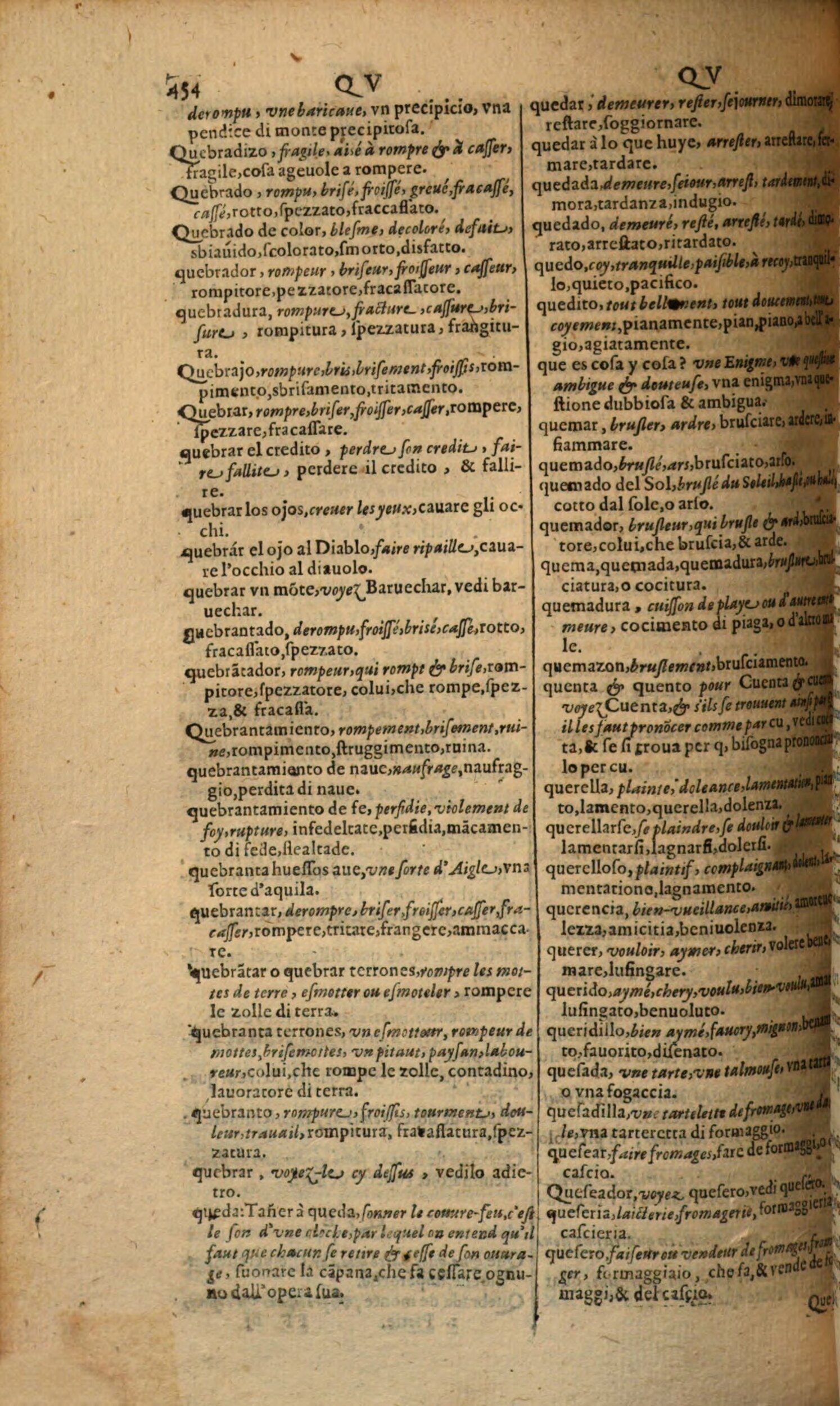 1617 - Samuel Crespin - Trésor des trois langues espagnole, française et italienne (Première partie) - Regensburg
