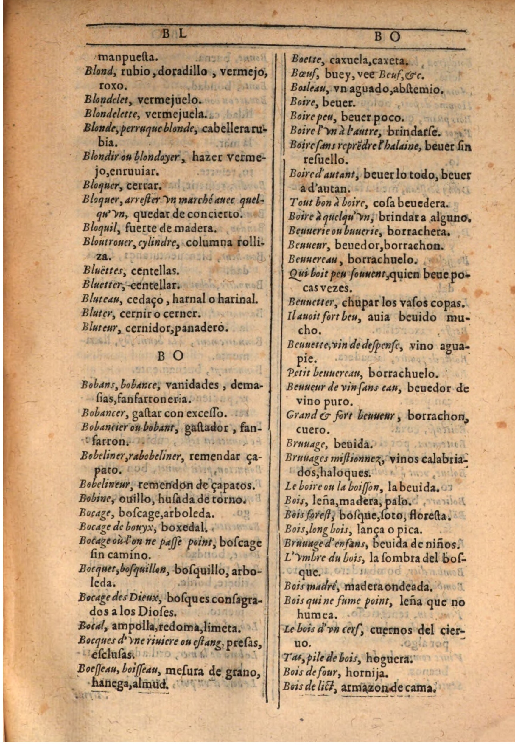 1607 - Marc Orry - Trésor des deux langues espagnole et française (Seconde partie) - BSB Munich