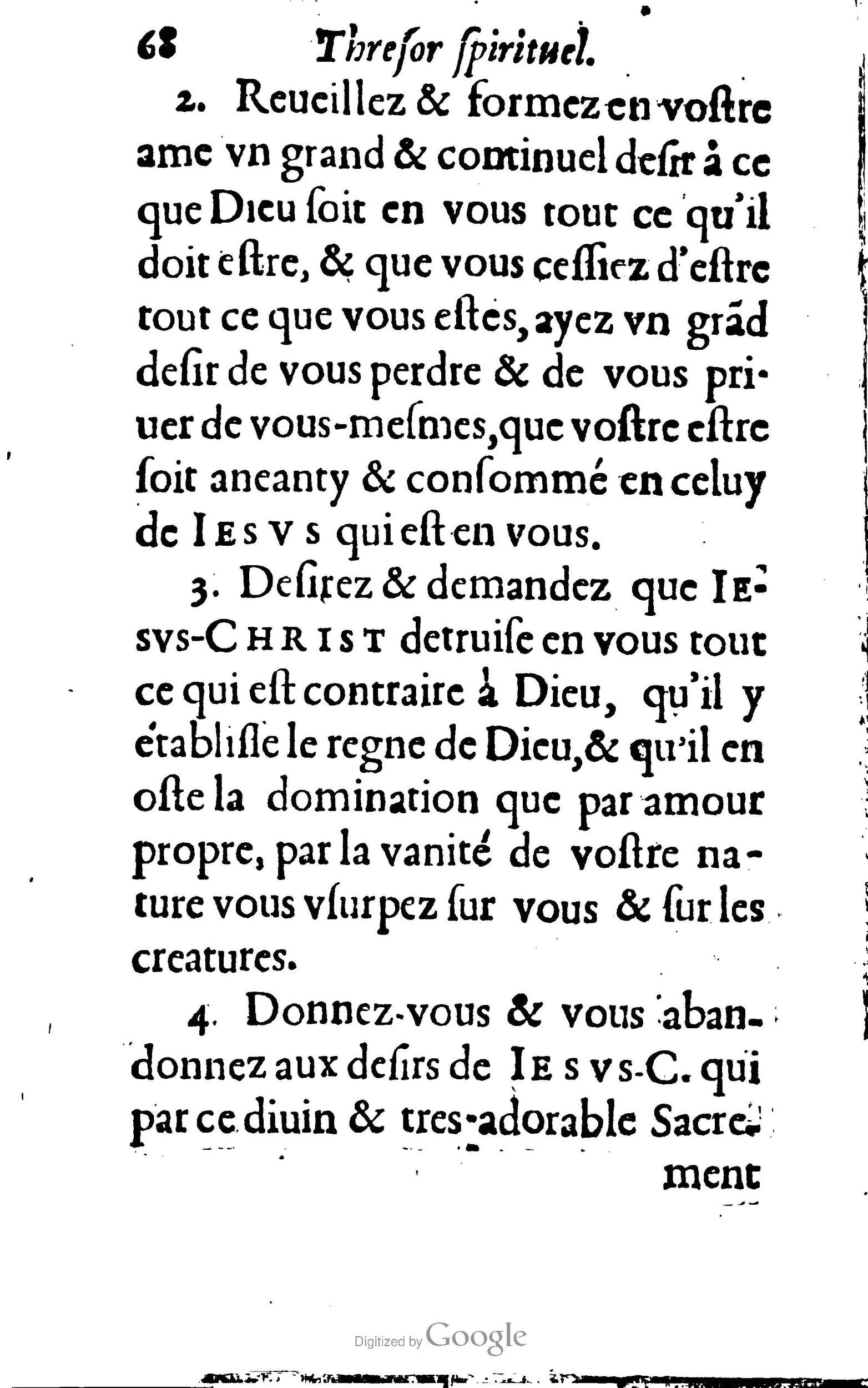 1633 - François Waudré - Trésor spirituel contenant les excellences du christianisme - BM Lyon