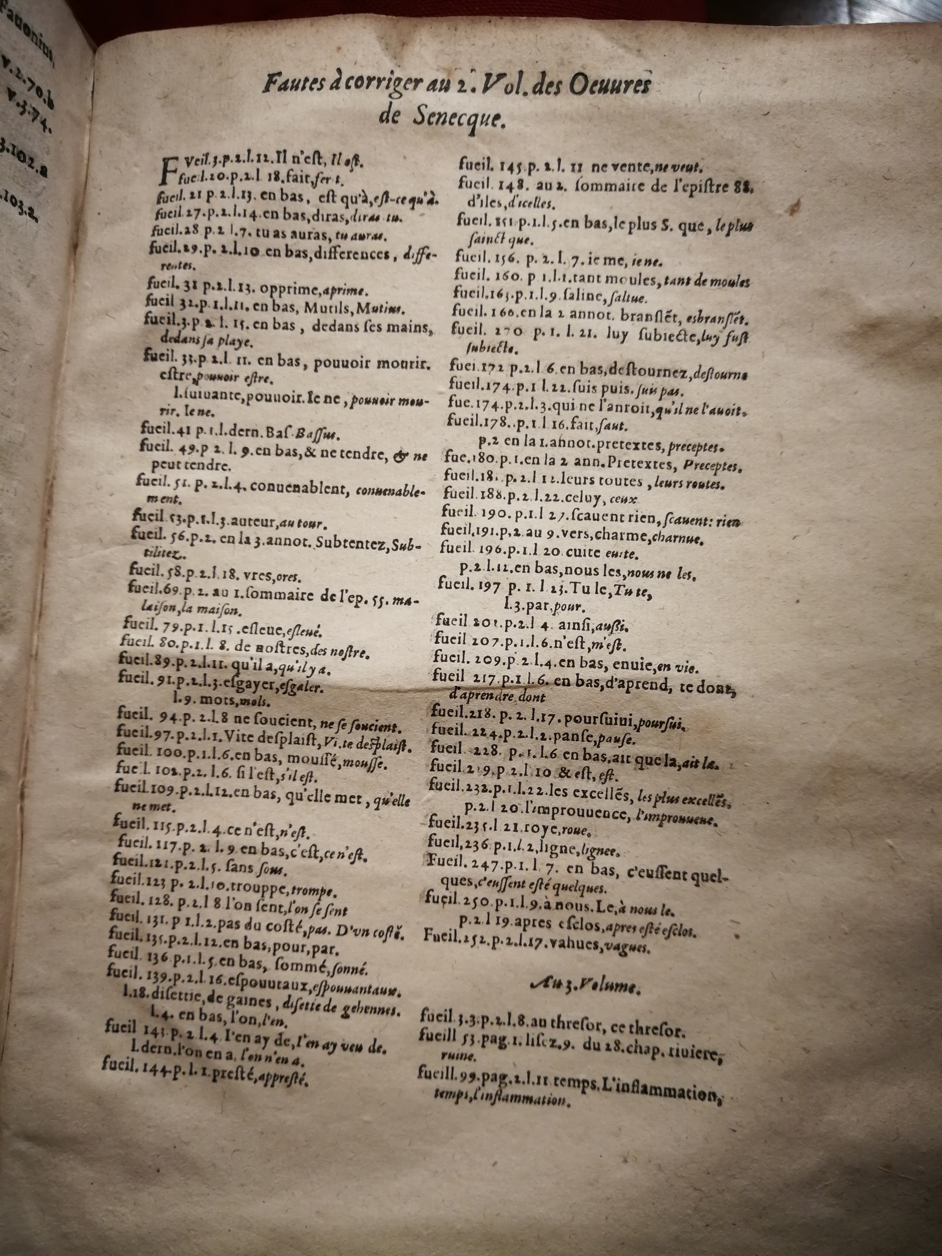 1595 - Jean Houzé - Œuvres morales et mêlées de Sénèque, Trésor de philosophie morale - T. 3 - BnF