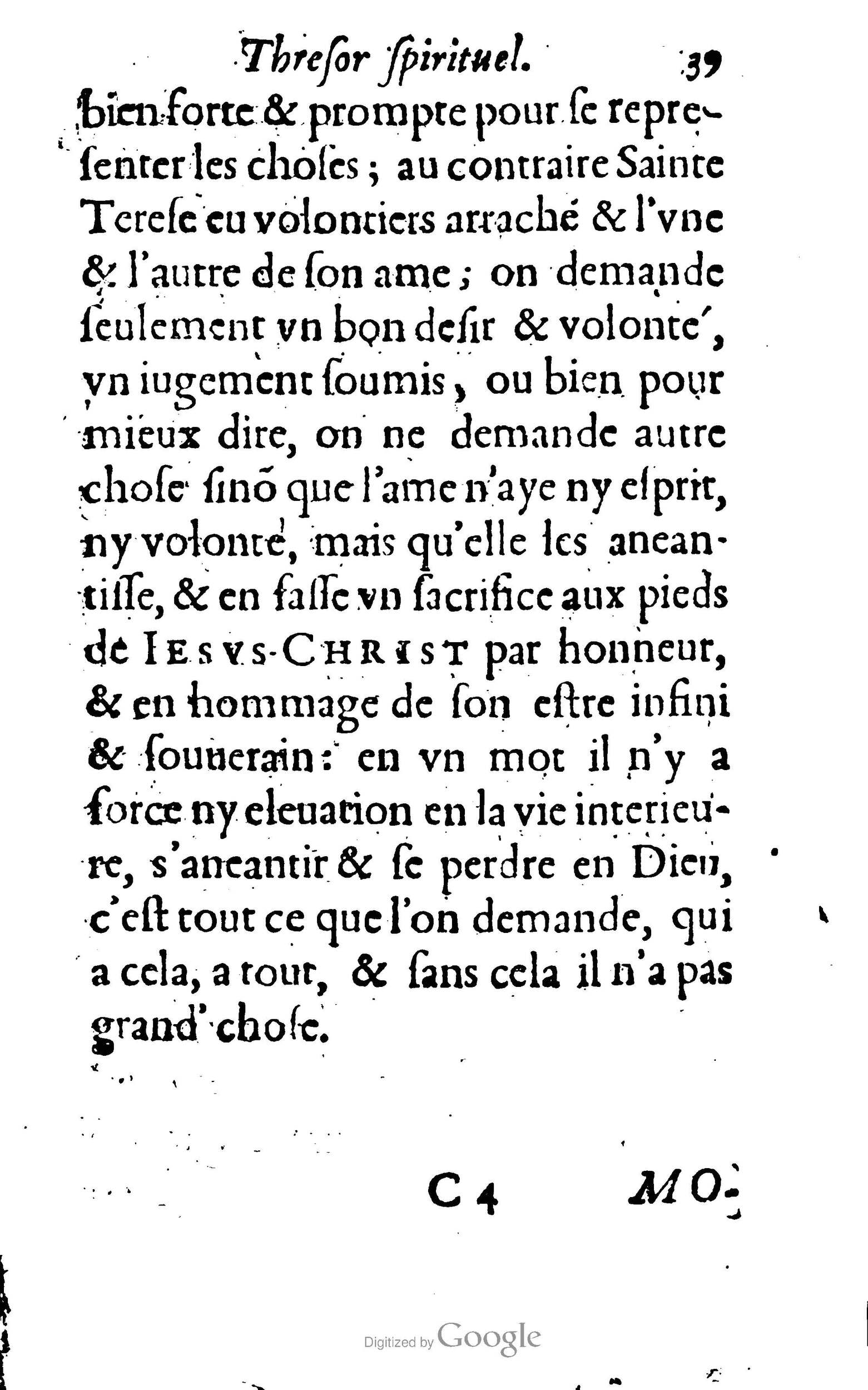 1633 - François Waudré - Trésor spirituel contenant les excellences du christianisme - BM Lyon