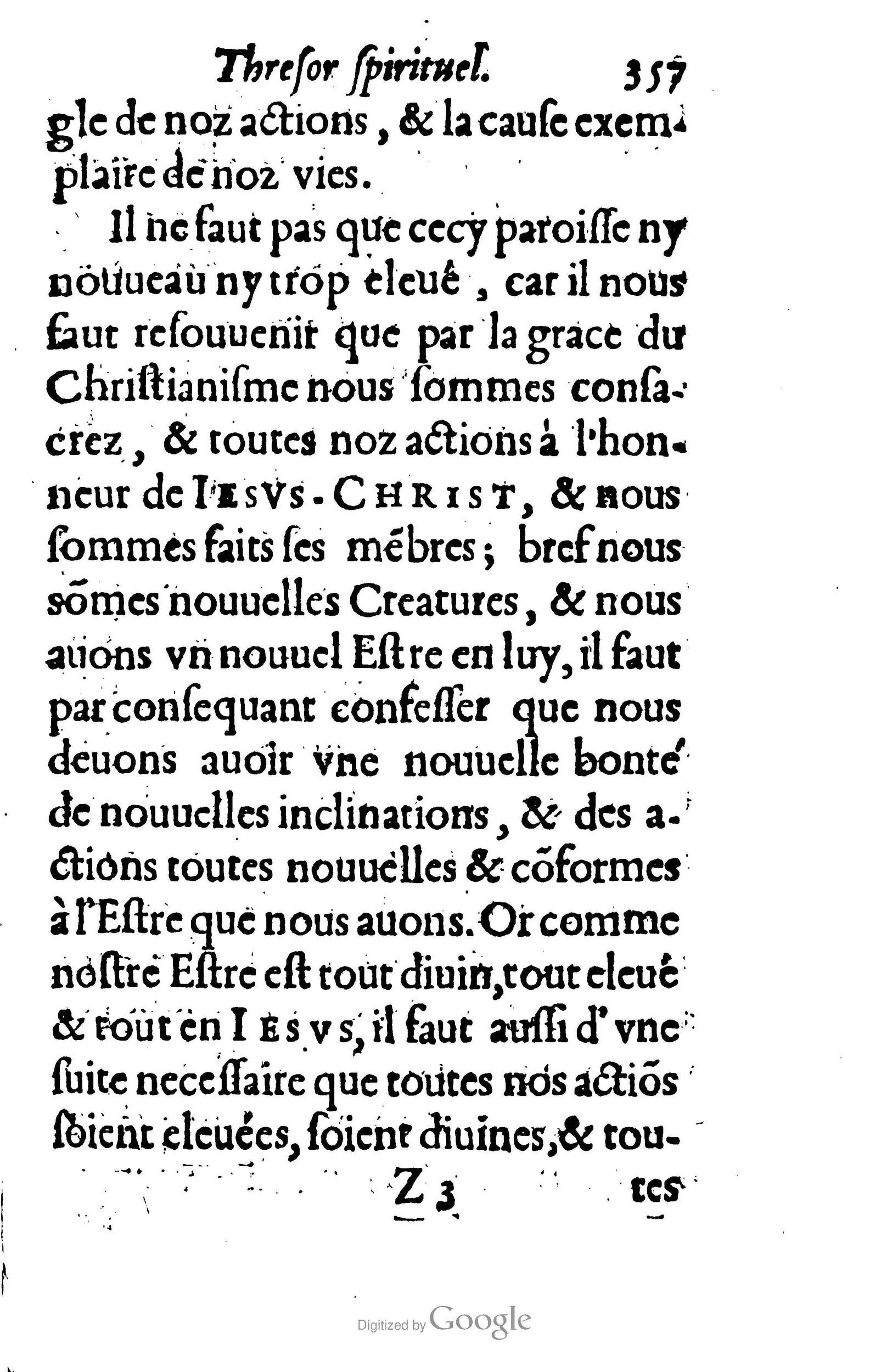 1633 - François Waudré - Trésor spirituel contenant les excellences du christianisme - BM Lyon