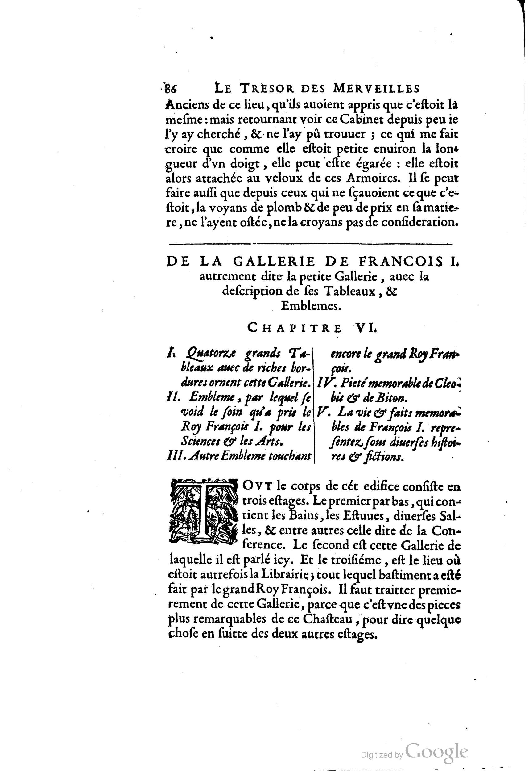 1642 - Sébastien Cramoisy - Trésor des merveilles de la maison royale de Fontainebleau - BM Lyon 1642 - Sébastien Cramoisy - Trésor des merveilles de la maison royale de Fontainebleau - BM Lyon
