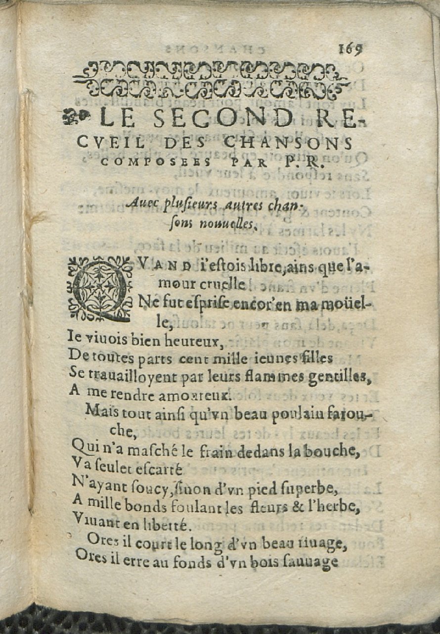 1575 - Pierre Brenouzet - Trésor de tous les recueils de chansons, tant amoureuses, rustiques, que musicales - Det KLG Copenhague