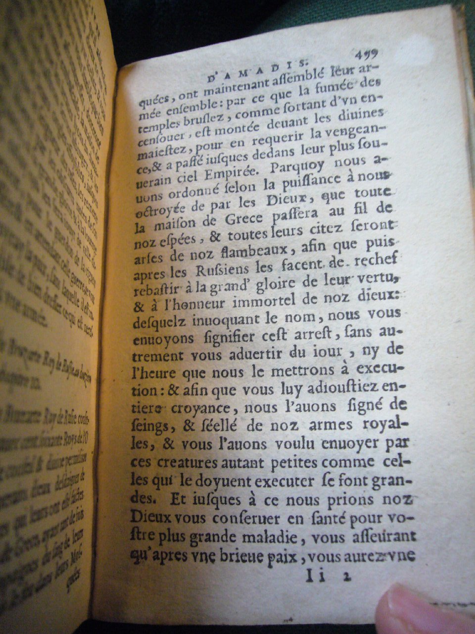 1567 - Jean Pygot - Trésor des Amadis - BnF Arsenal