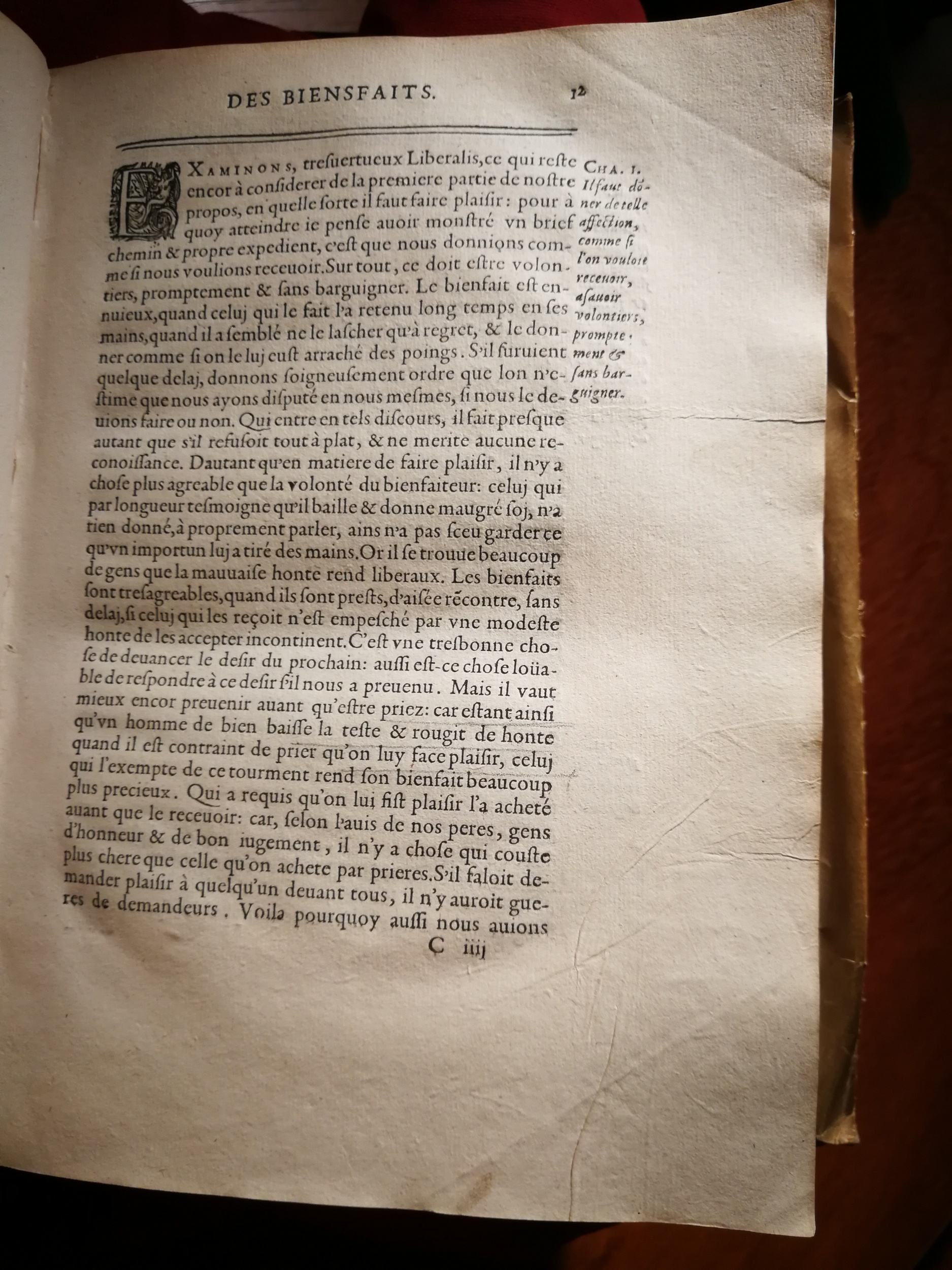 1595 - Jean Houzé - Œuvres morales et mêlées de Sénèque, Trésor de philosophie morale - T. 1 - BnF