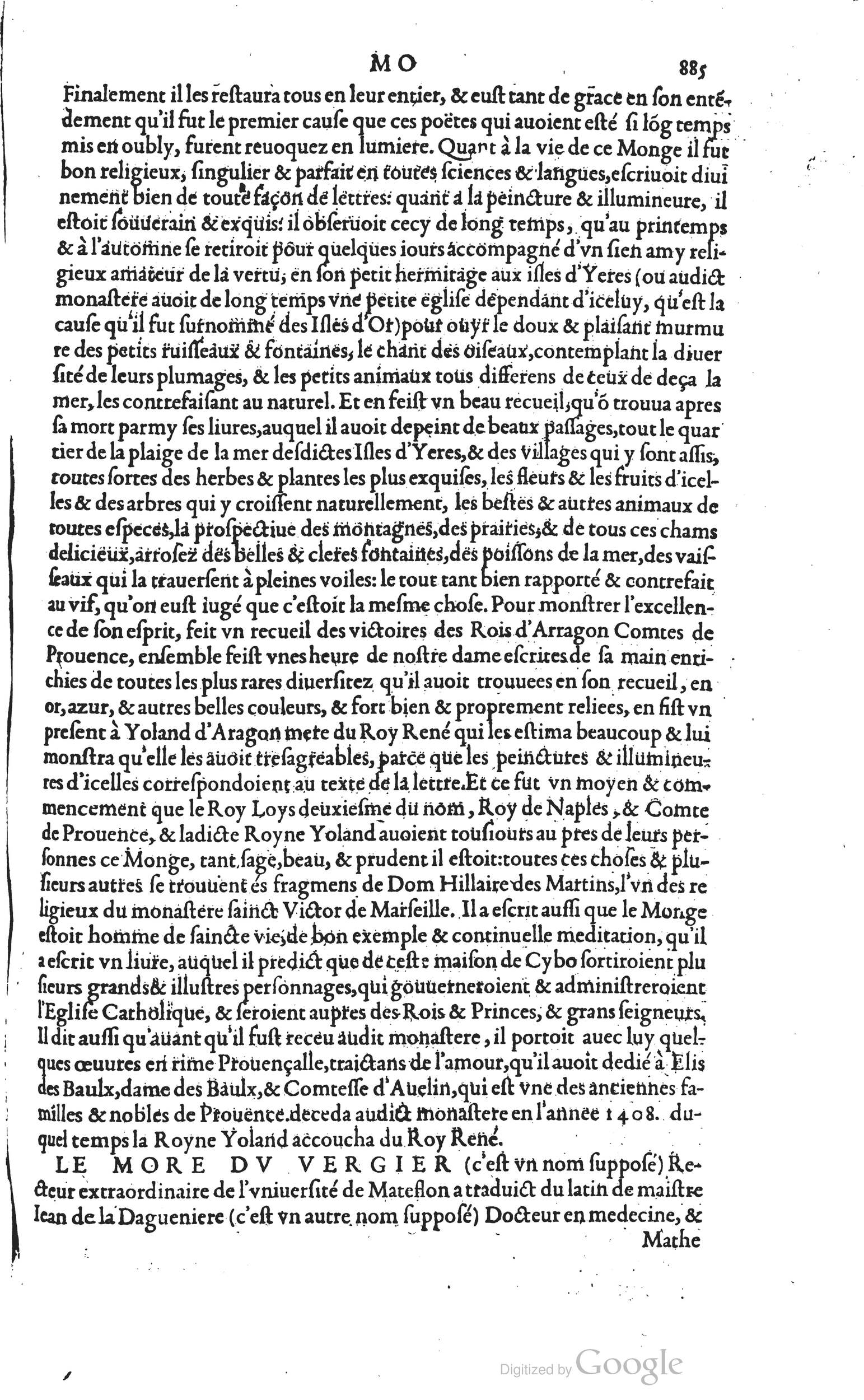 1585 - Barthélemy Honorat - Bibliothèques françaises - BSB Munich
