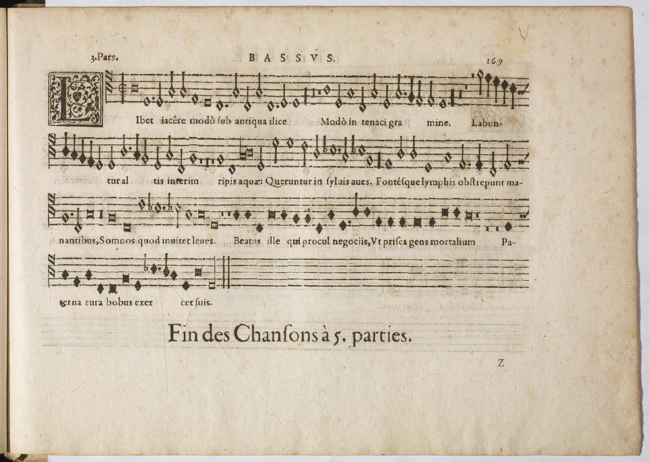 1594 - Paul Marceau - Trésor de musique d&#039;Orlande de Lassus, Superius, Bassus, Tenor, Quinta pars - BnF