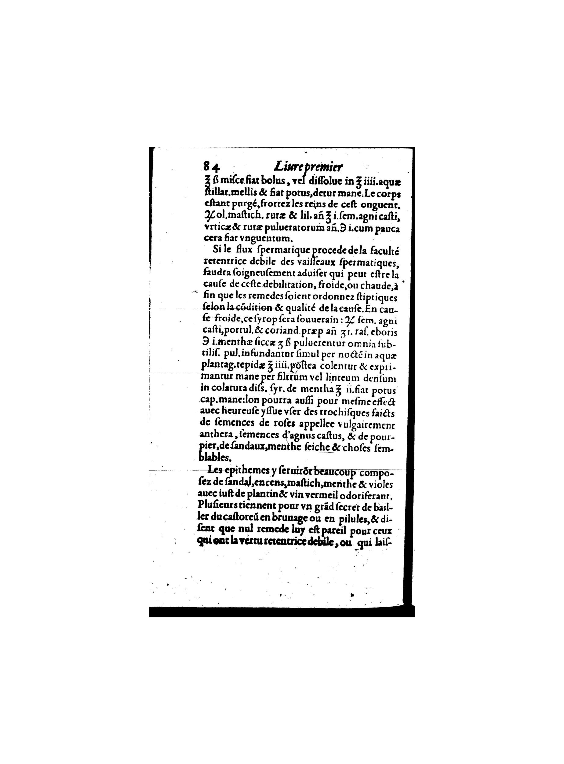 1587 - Jacques du Puis - Trésor des remèdes secrets pour les maladies des femmes - BnF