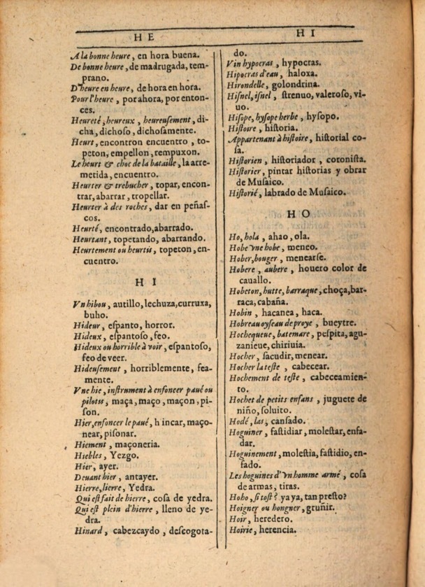 1607 - Marc Orry - Trésor des deux langues espagnole et française (Première et Seconde parties) - ÖNB Wien