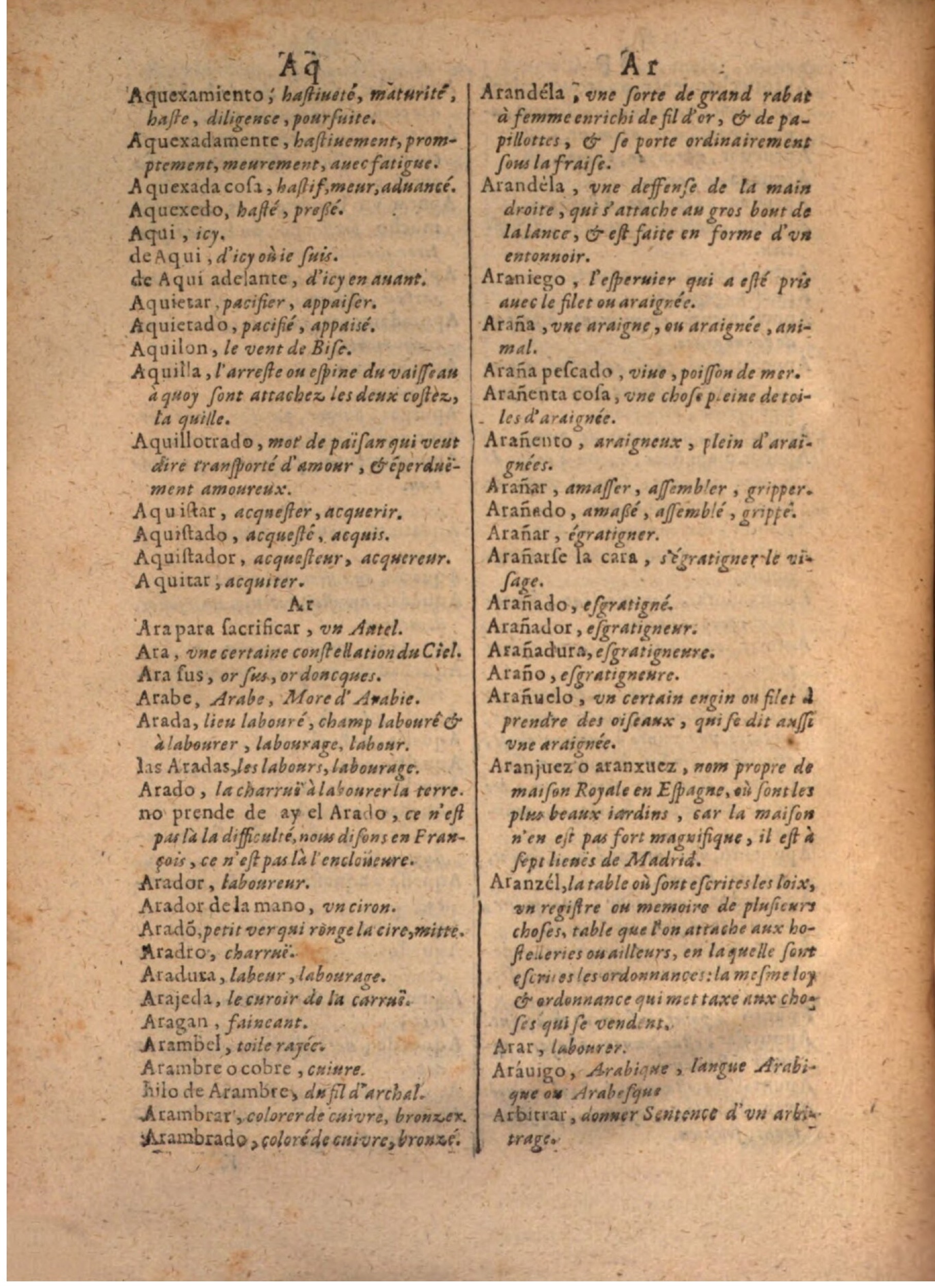 1645 - A. de Sommaville et A. Courbé - Trésor des deux langues espagnole et française - BSB Munich