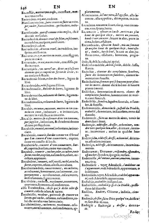 1617 - Samuel Crespin - Trésor des trois langues espagnole, française et italienne (3 parties) - Ohio