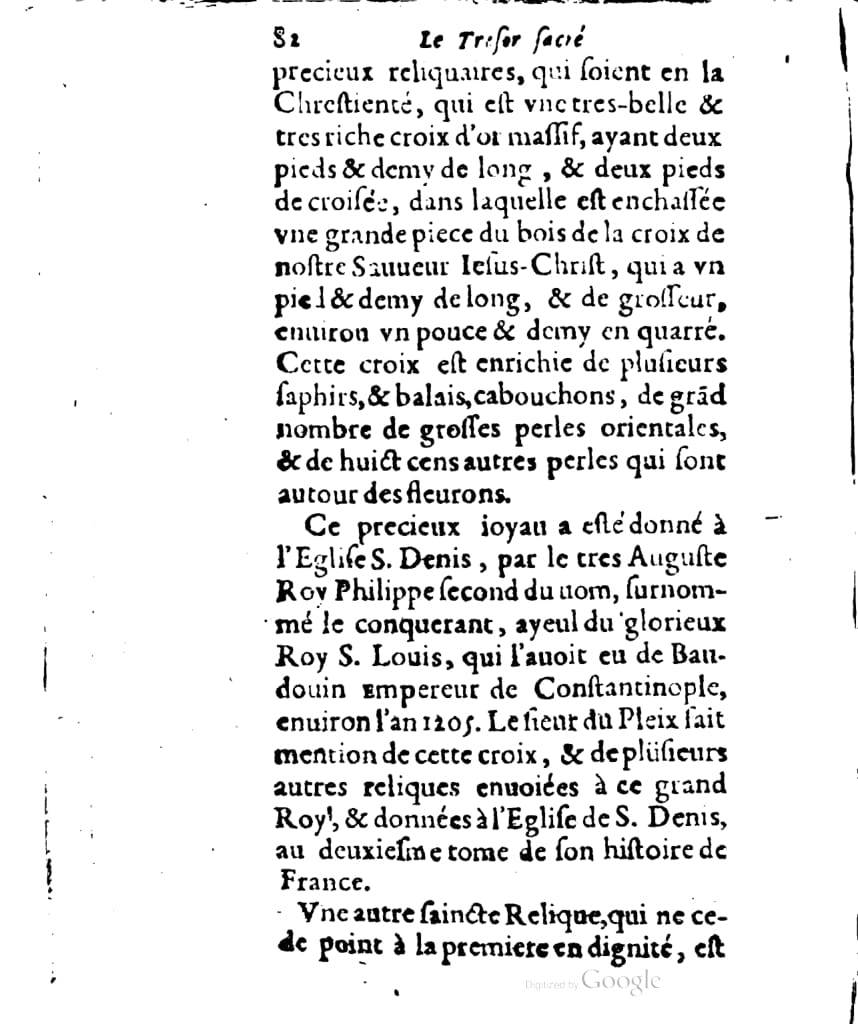 1636 - Jean Billaine - Trésor sacré ou inventaire des saintes reliques - British Library