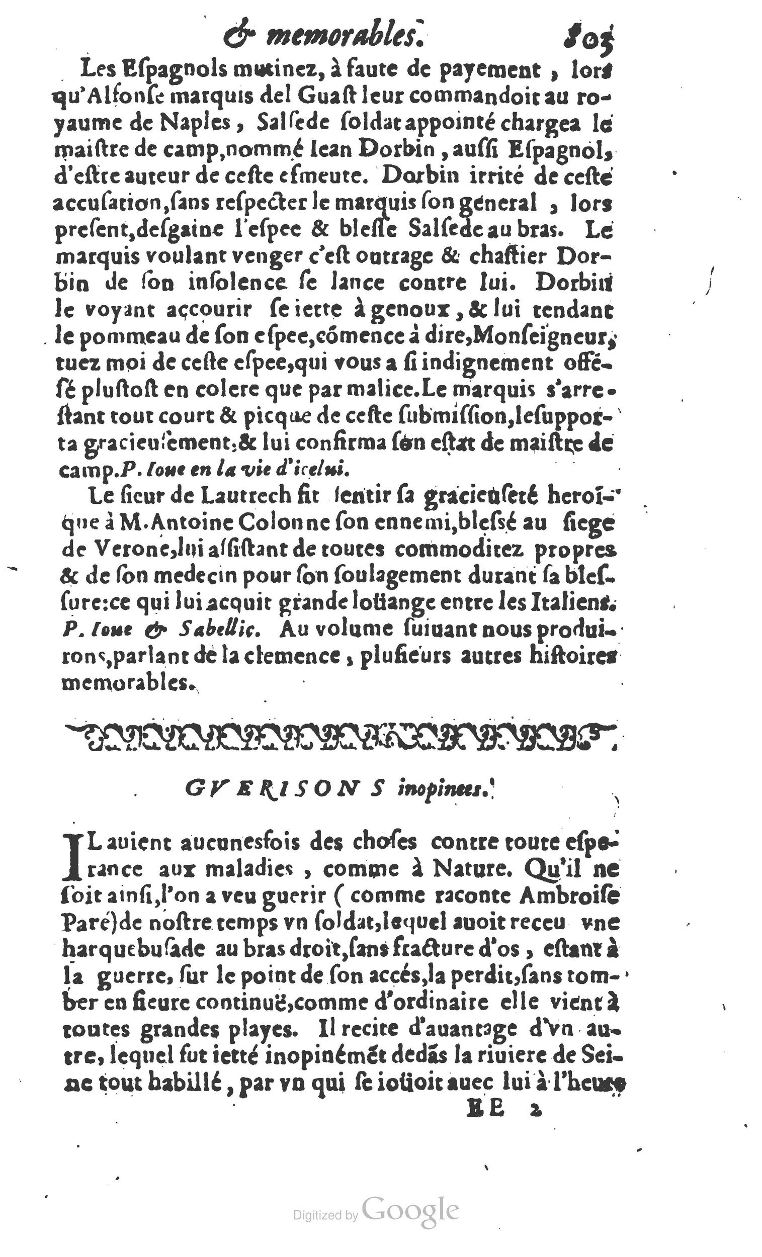 1610 - Paul Marceau - Trésor d’histoires admirables et mémorables - Princeton