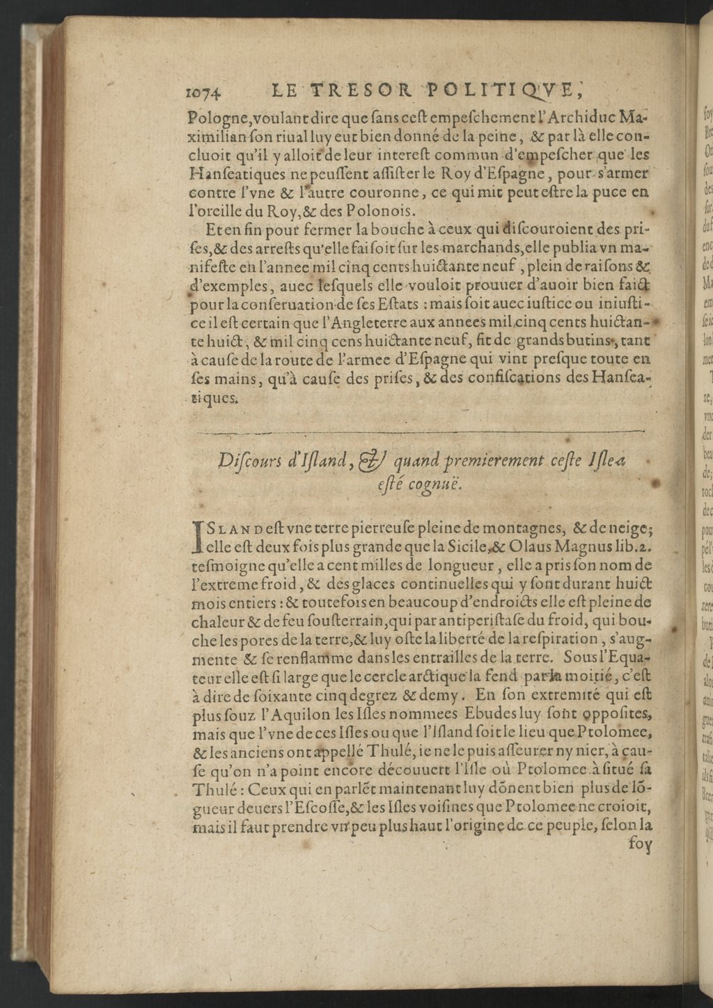 1608 - Nicolas Du Fossé - Trésor politique - BnF Tolbiac