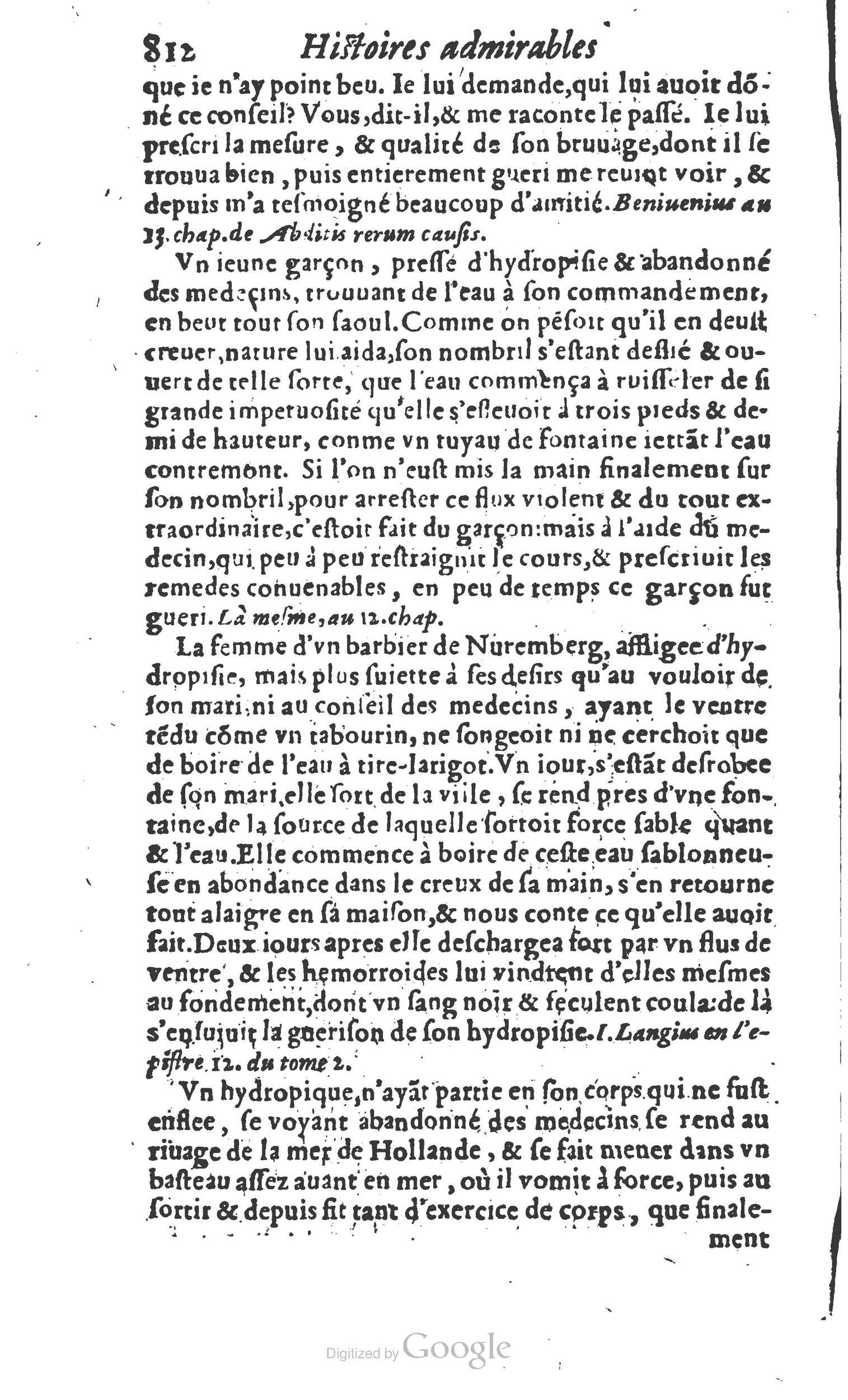 1610 - Paul Marceau - Trésor d’histoires admirables et mémorables - Princeton
