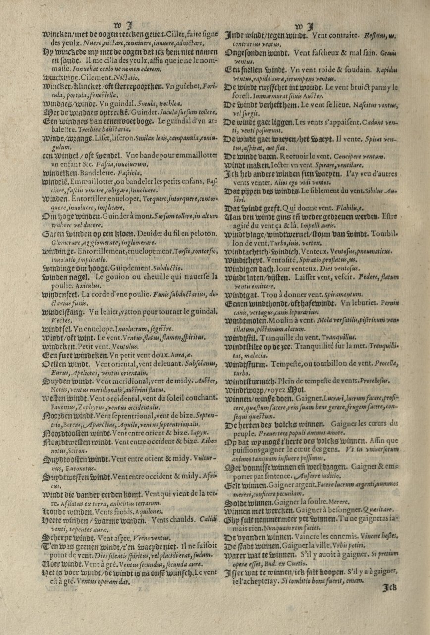 1573 - Christophe Plantin - Trésor du langage bas-allemand - Greifswald