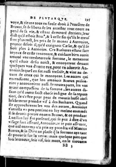 1574 - Benoît Rigaud - Trésor des vies de Plutarque - Avignon