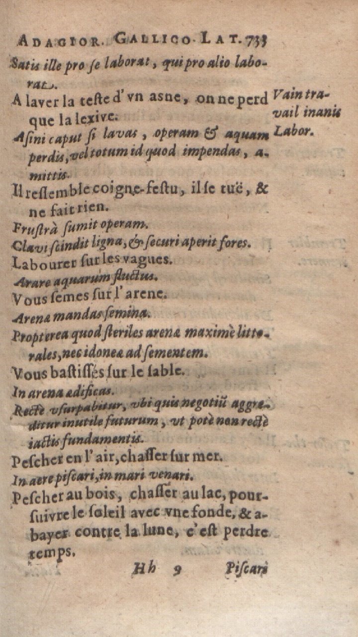 1612 - Dominicus Custos - Trésor des proverbes français  - Bibliopol-Olomuc