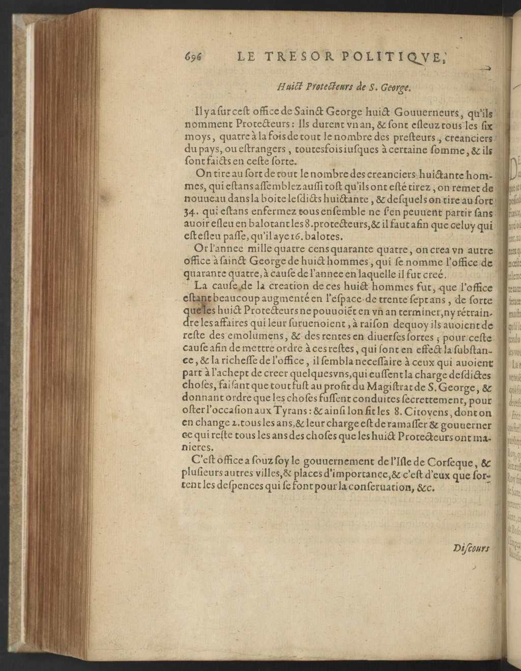 1608 - Nicolas Du Fossé - Trésor politique - BnF Tolbiac